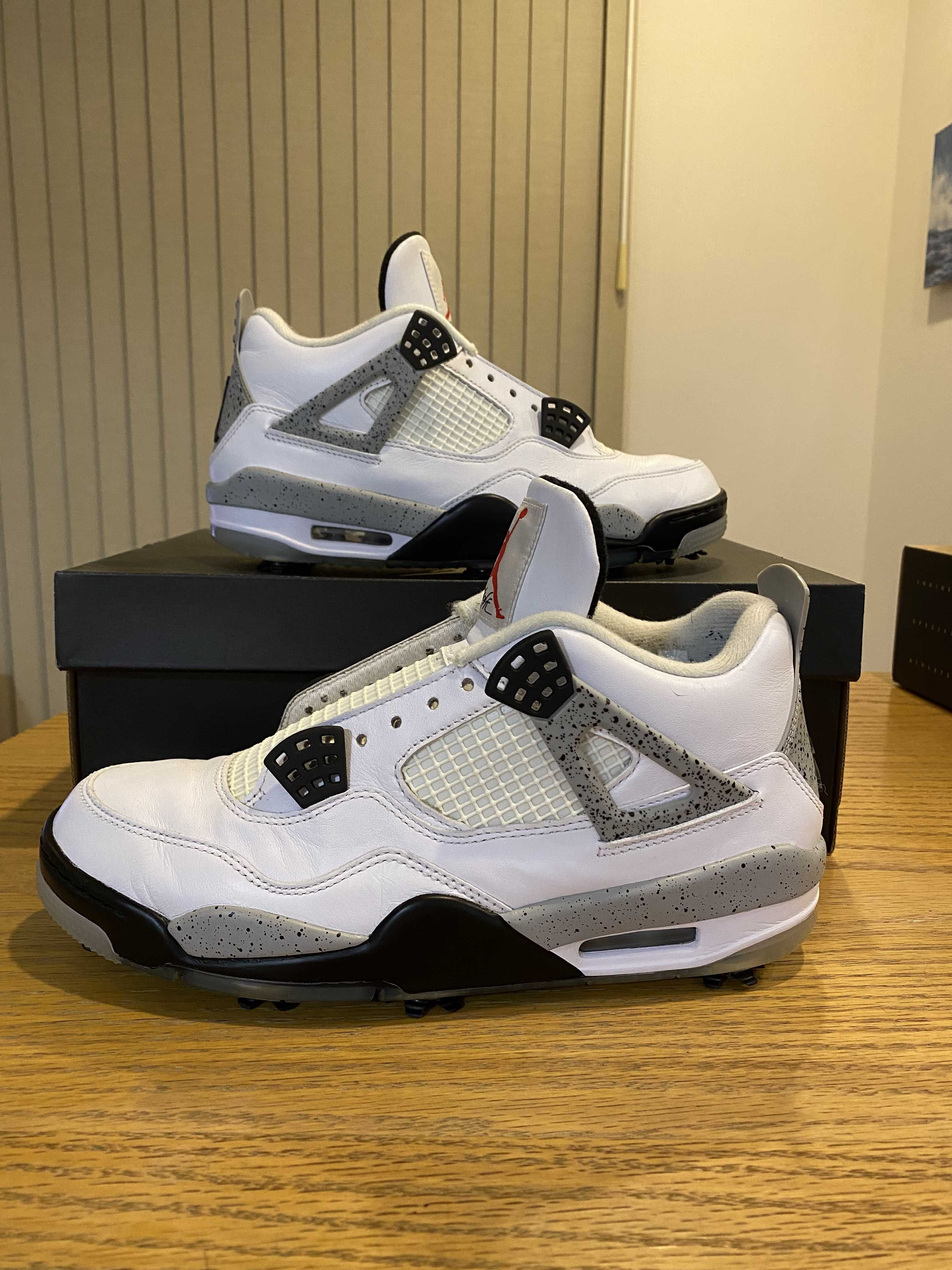 NIKE GOLF AIR JORDAN 4 "WHITE CEMENT"
