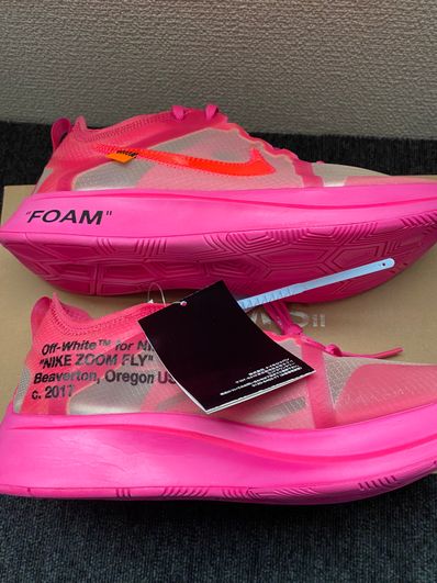 Off-White × Nike Zoom Fly "Pink"