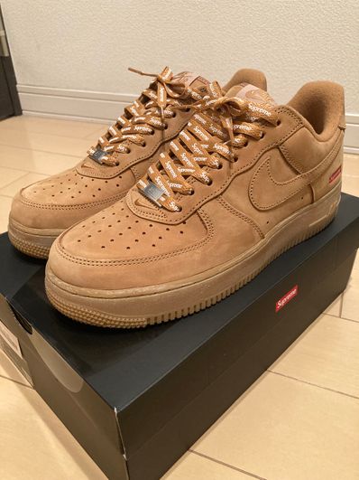 Supreme × Nike Air Force 1 Low "Flax/Wheat"