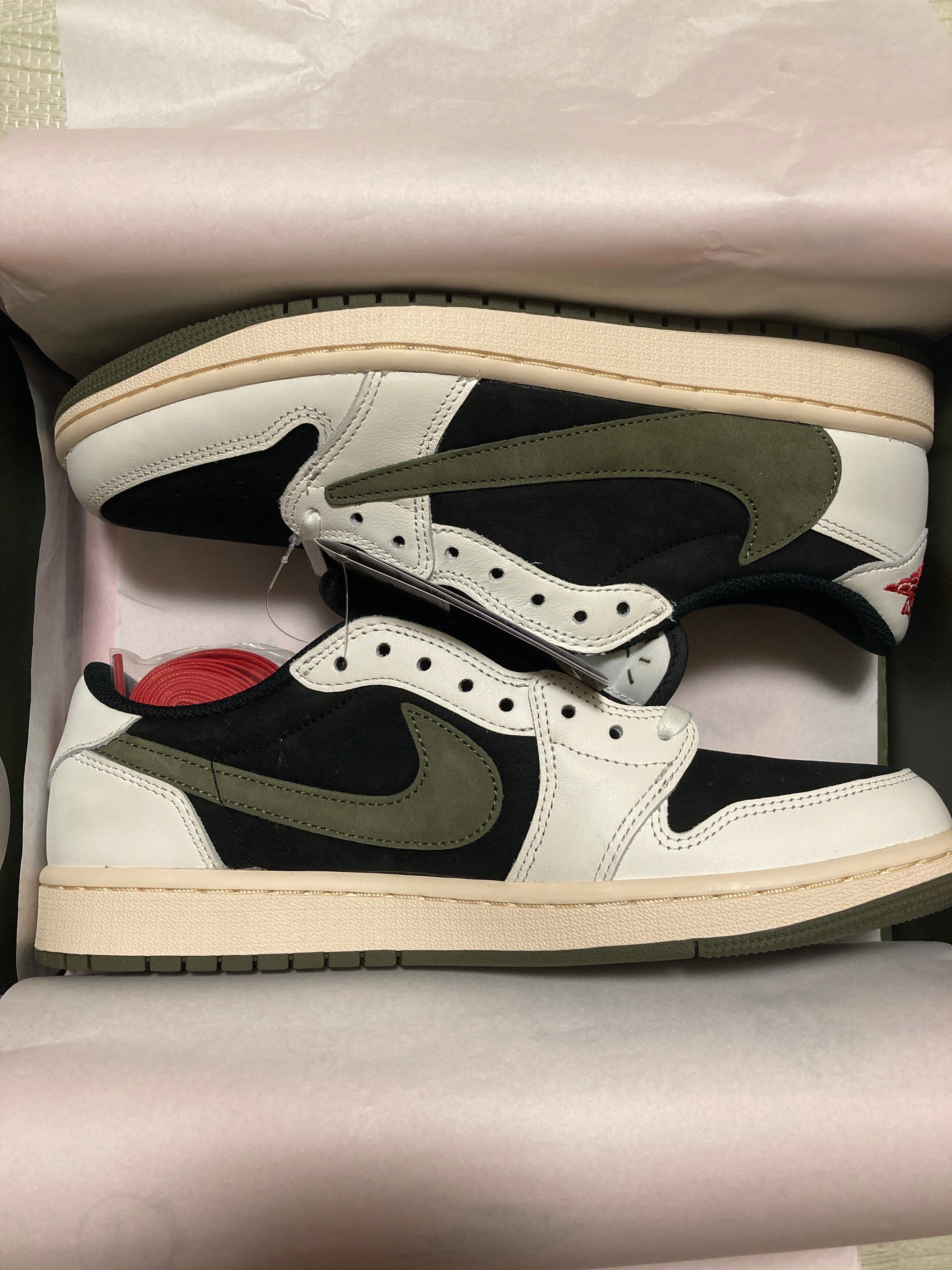 Travis Scott × Nike Women's Air Jordan 1 Low OG "Medium Olive"
