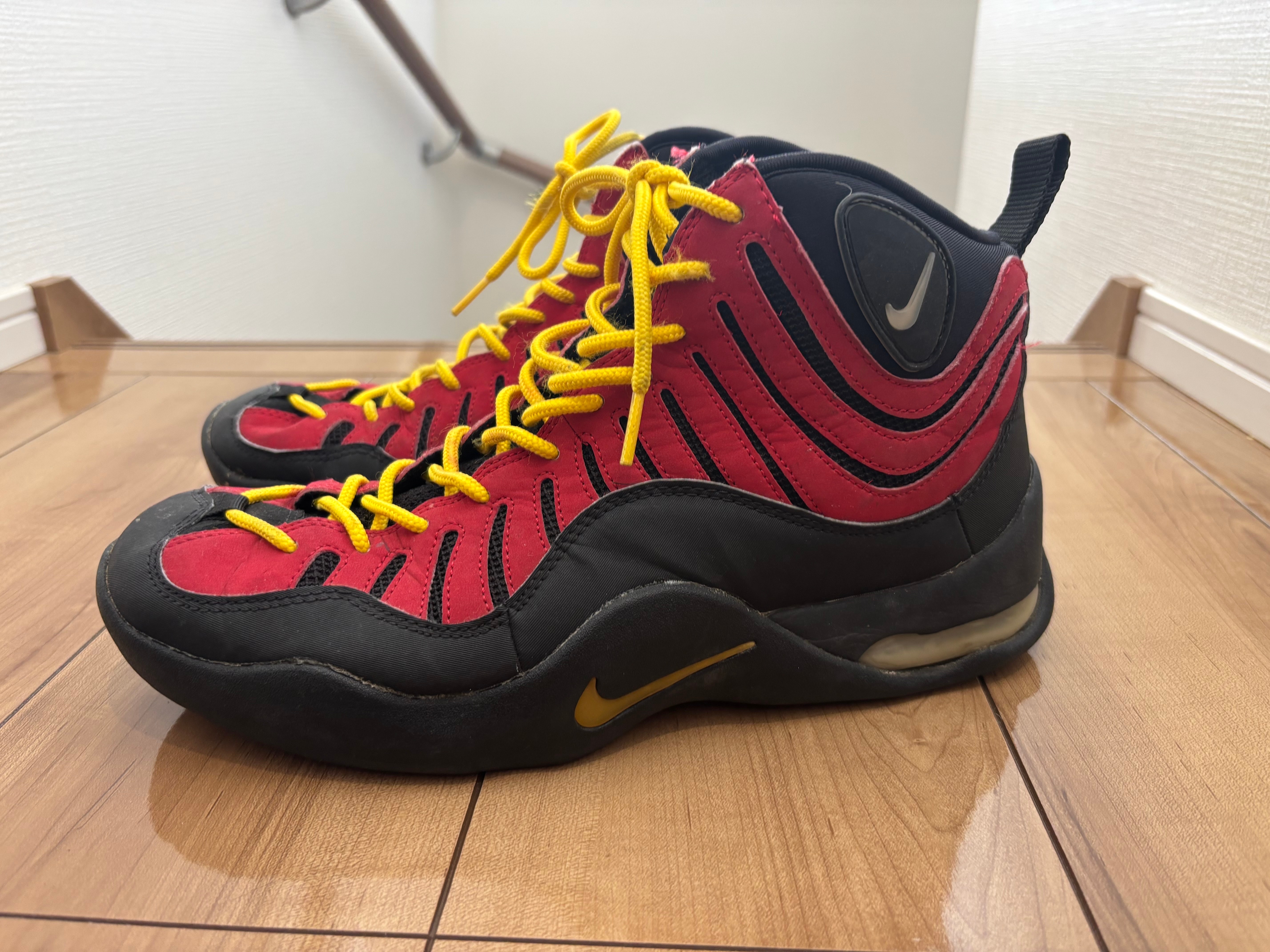 Nike Air Bakin "Black/Metallic Silver/Varsity Red/Orange Blaze" ソールスウッシュ:ホワイト (2014)