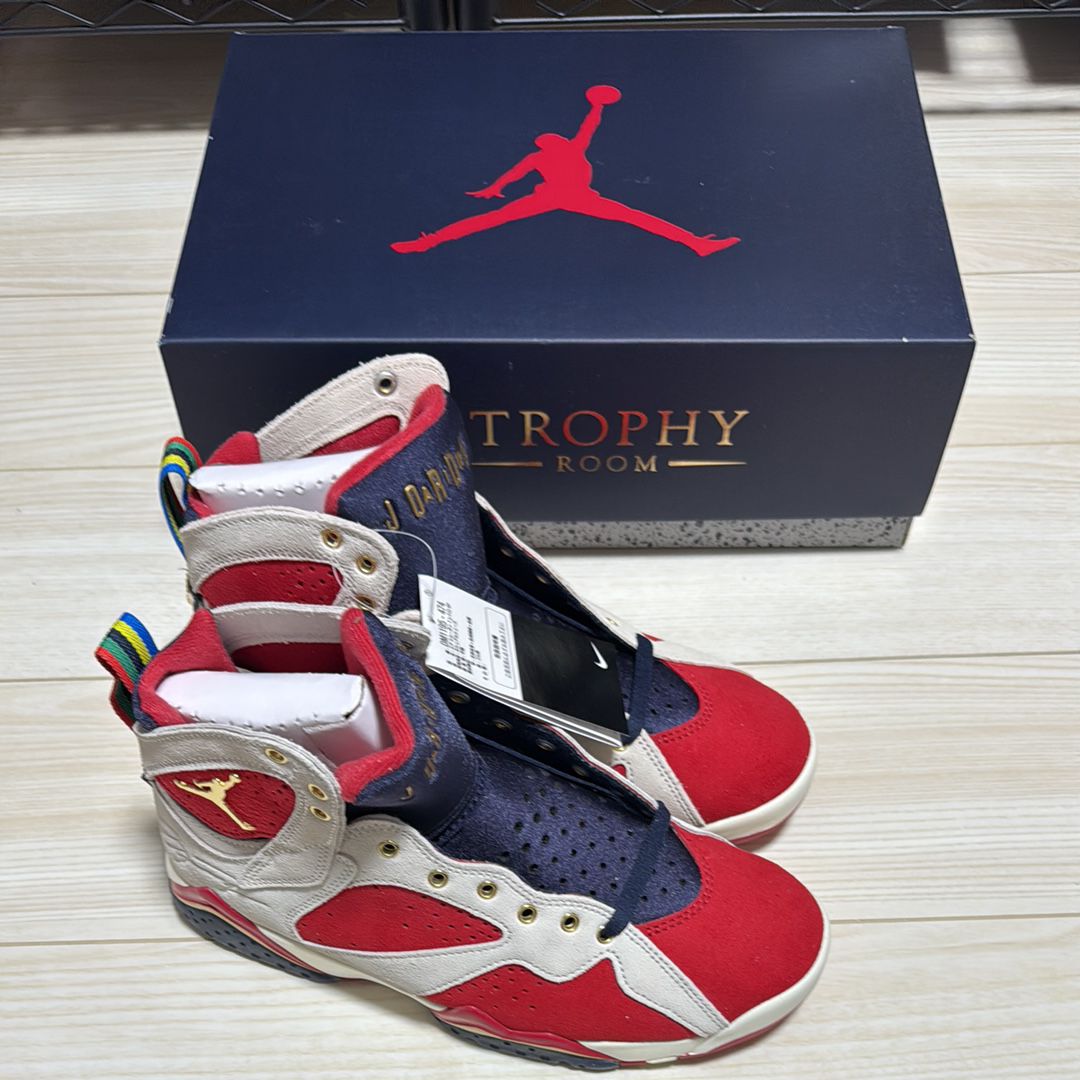 Trophy Room × Nike Air Jordan 7 "True Red and Obsidian"