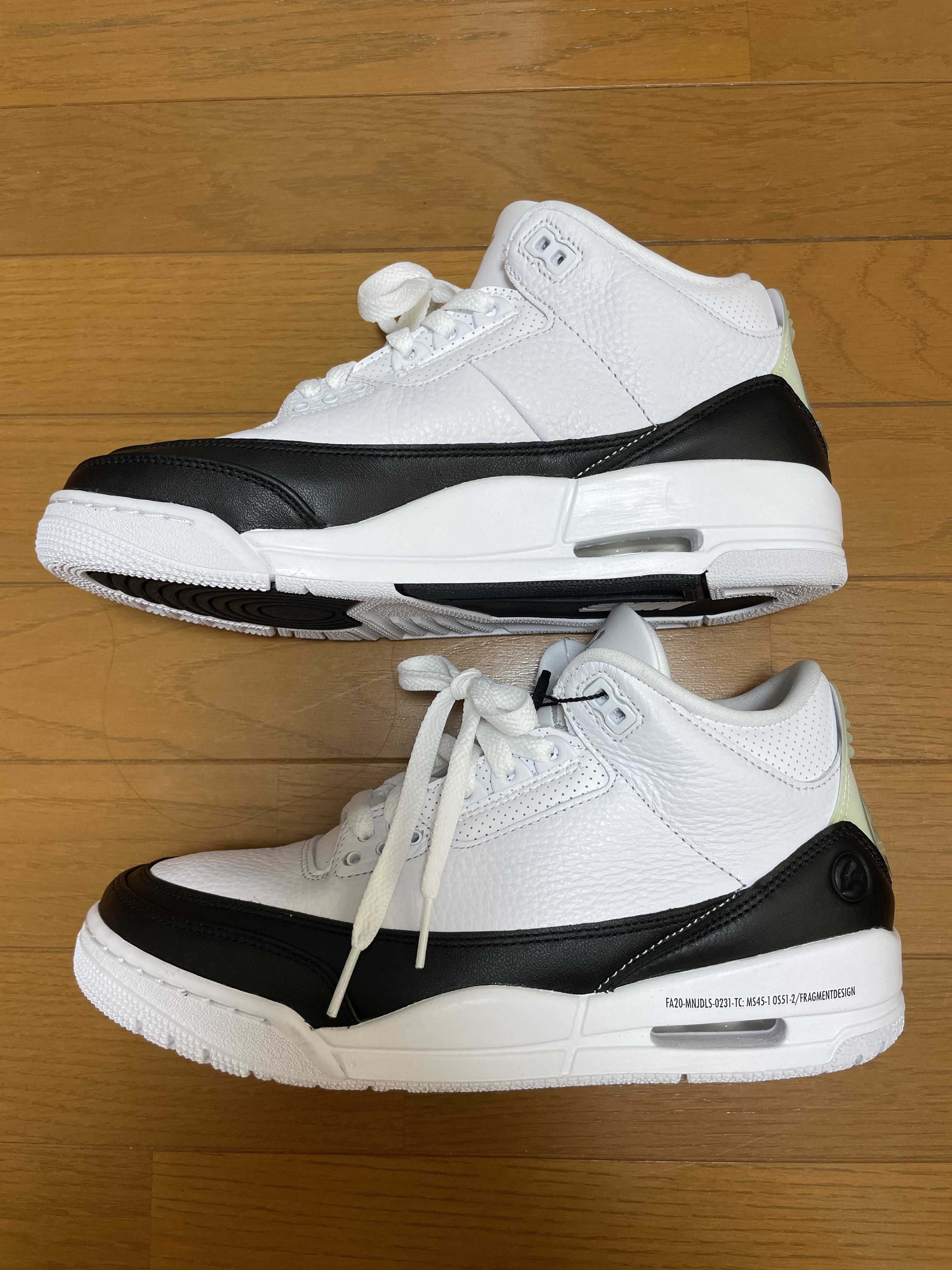 Fragment × Nike Air Jordan 3 "White/Black"