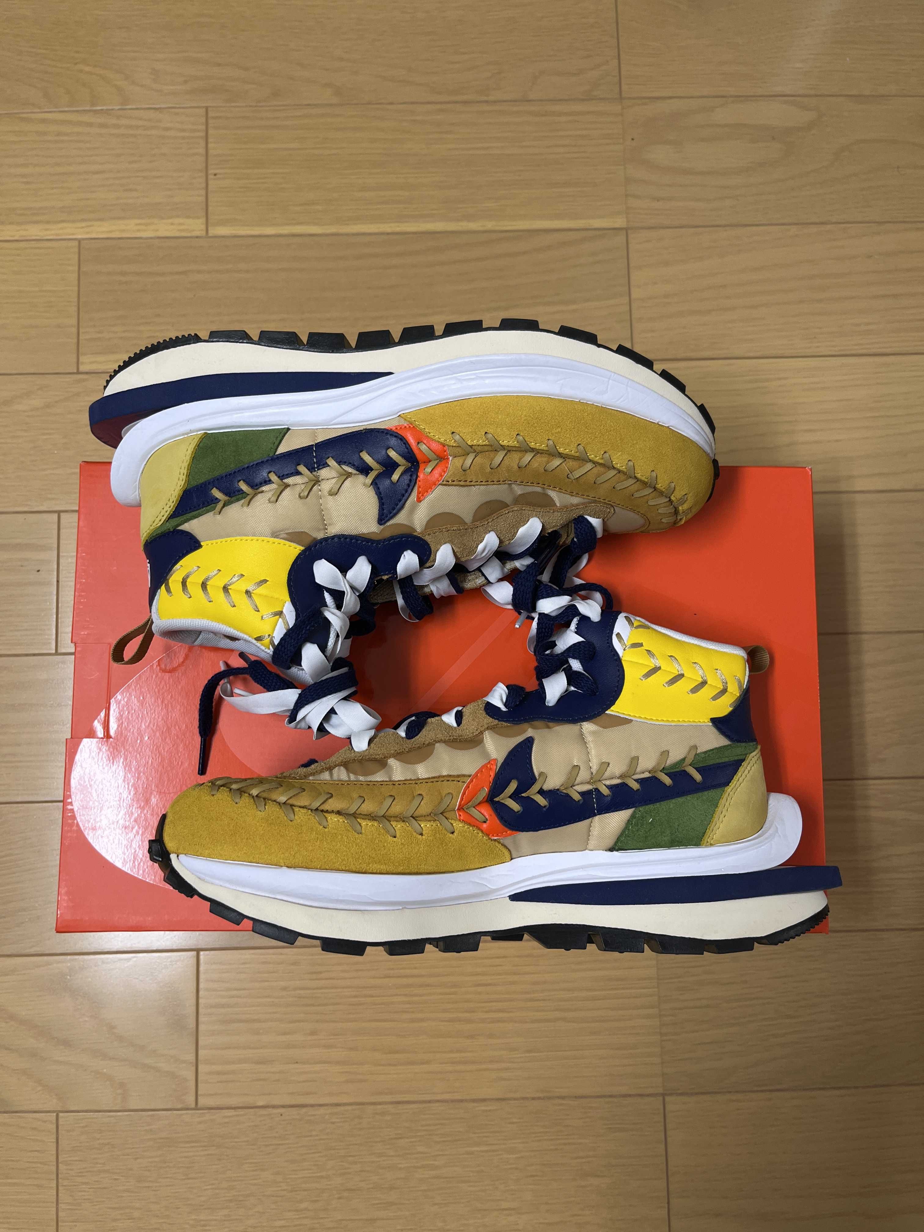 Jean-Paul Gaultier × sacai × Nike VaporWaffle "Sesame/Multi Color"