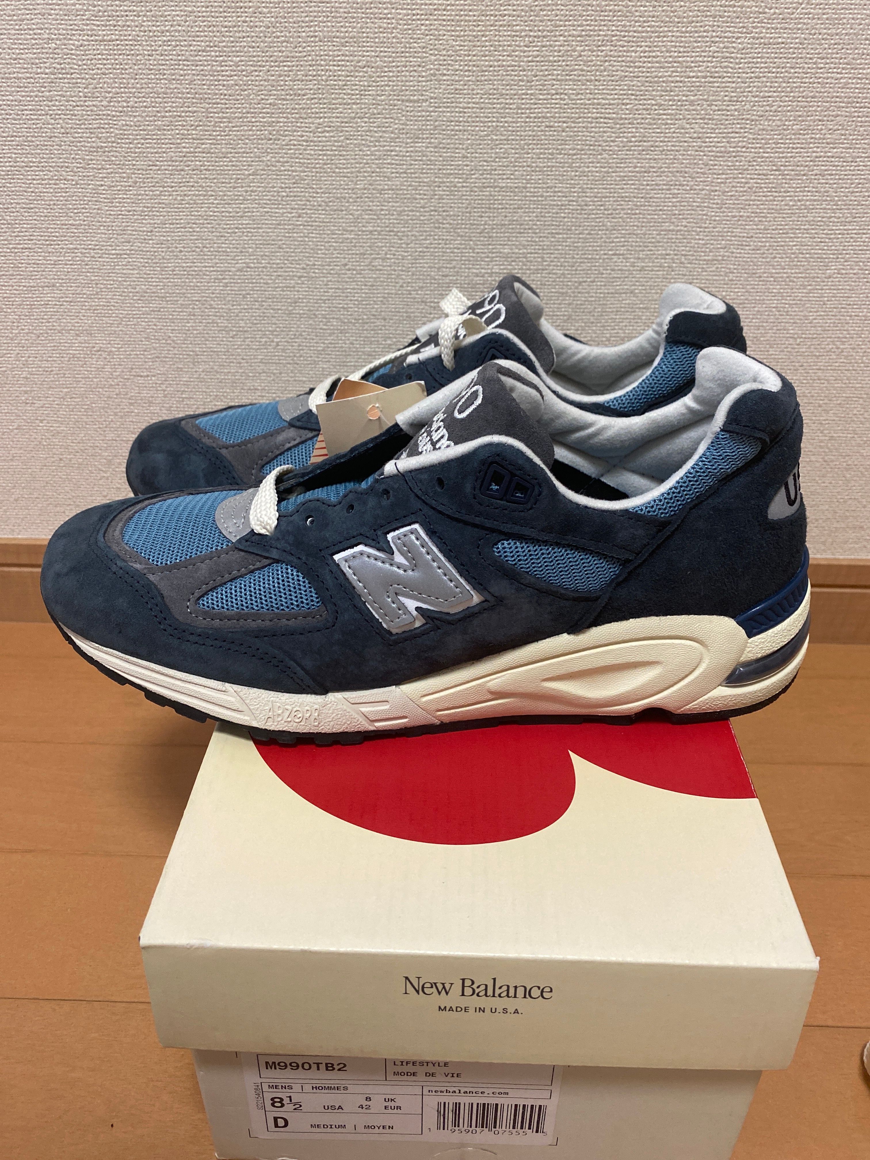 New Balance 990V2 "Navy/Castlerock"