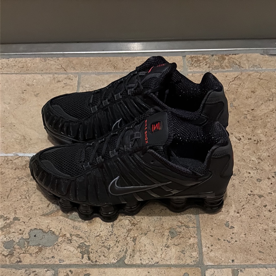 Nike Shox TL "Black/Metallic Hematite/Max Orange/Black"