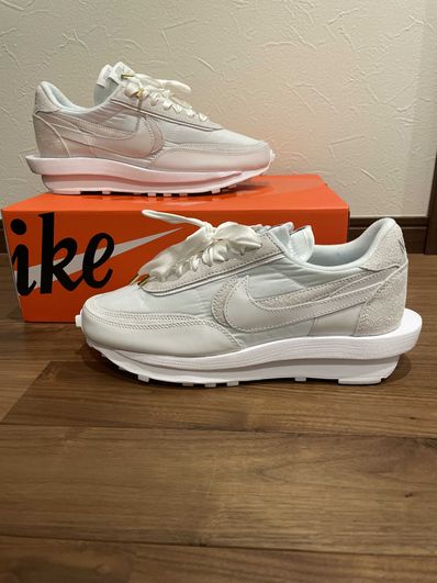 sacai × Nike LDV Waffle "Triple White"