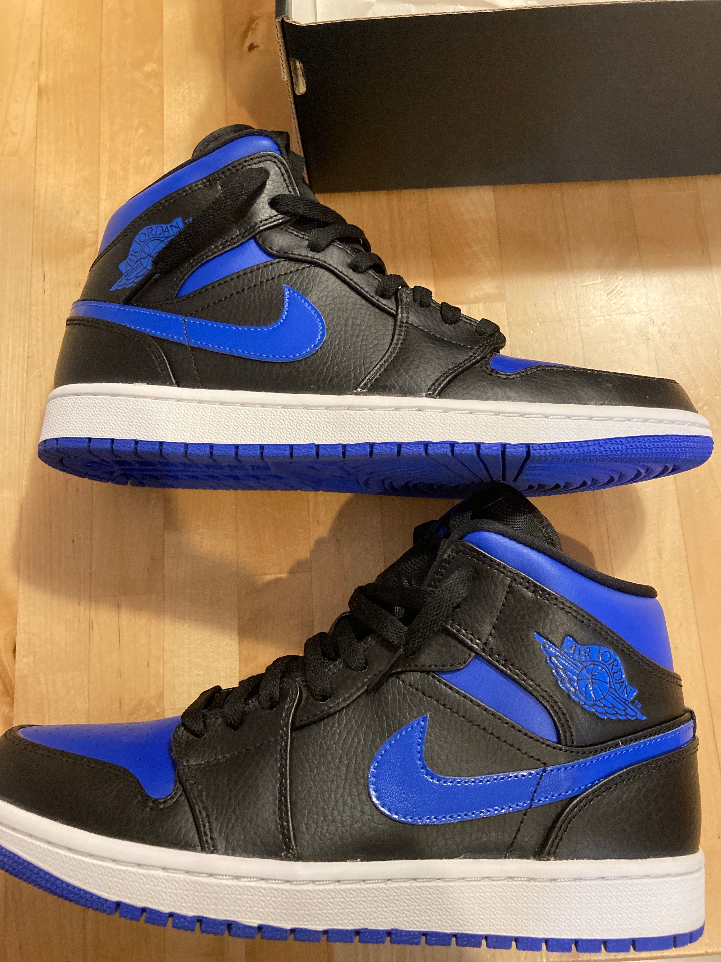 NIKE AIR JORDAN 1 MID "BLACK/BLUE"