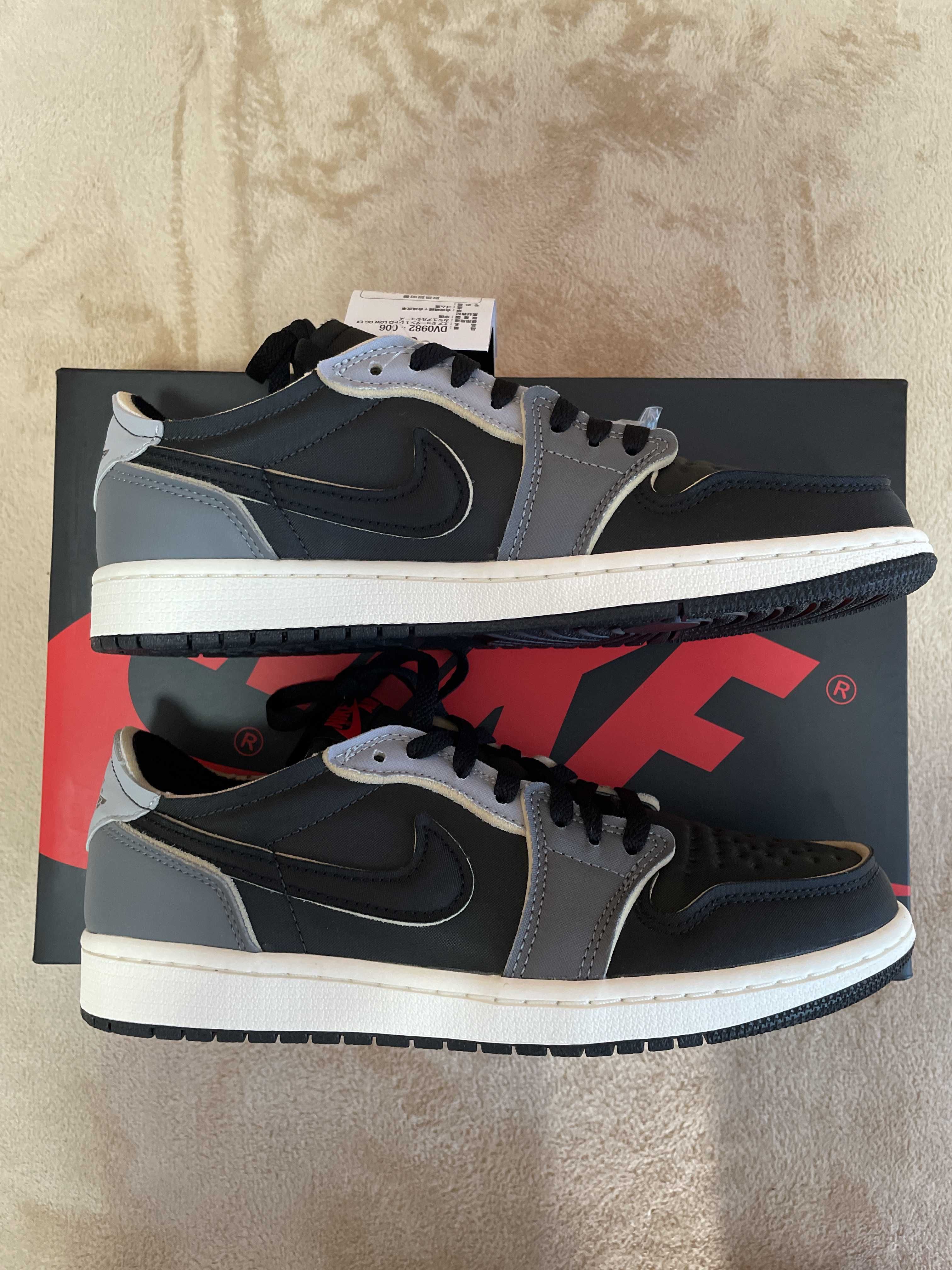 Nike Air Jordan 1 Low OG EX "Black and Smoke Grey"