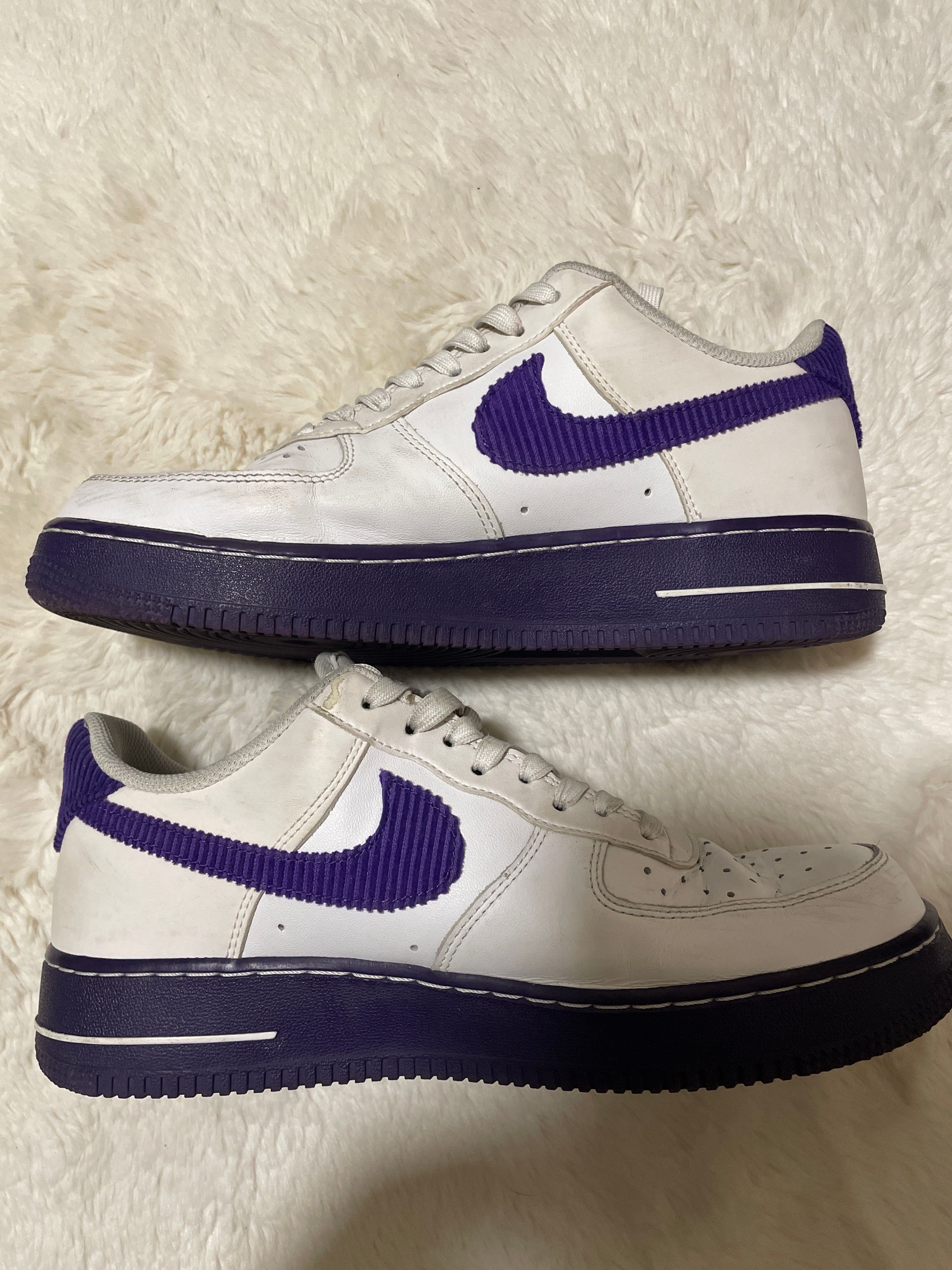 Nike Air Force 1 Low '07 EMB "White and Court Purple"