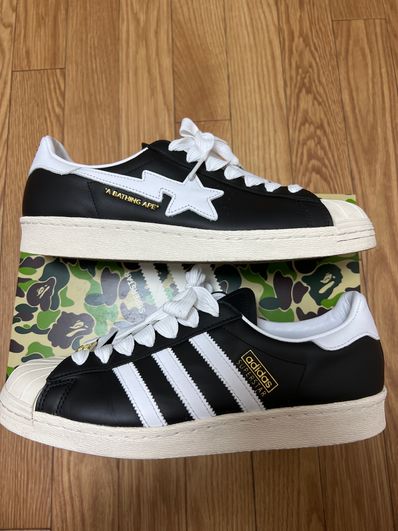 A BATHING APE × adidas Superstar "Black"