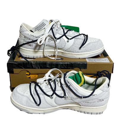 Off-White × Nike Dunk Low "Sail/Neutral Grey/Gridiron"