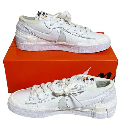 sacai × Nike Blazer Low "White Patent Leather"