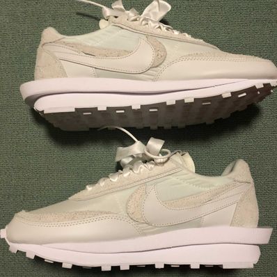 sacai × Nike LDV Waffle "Triple White"