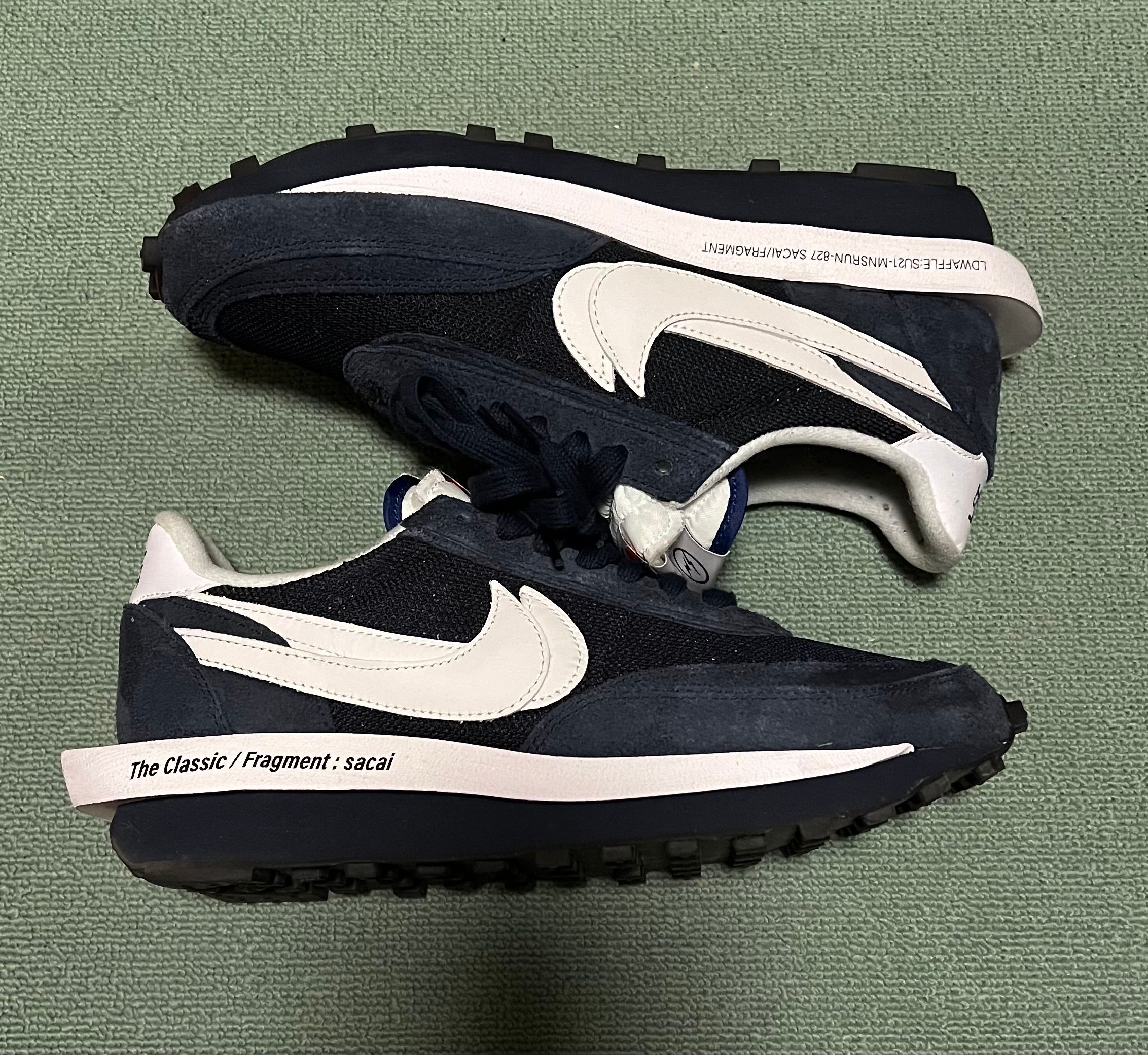 Fragment × sacai × Nike LD Waffle "Blackended Blue"