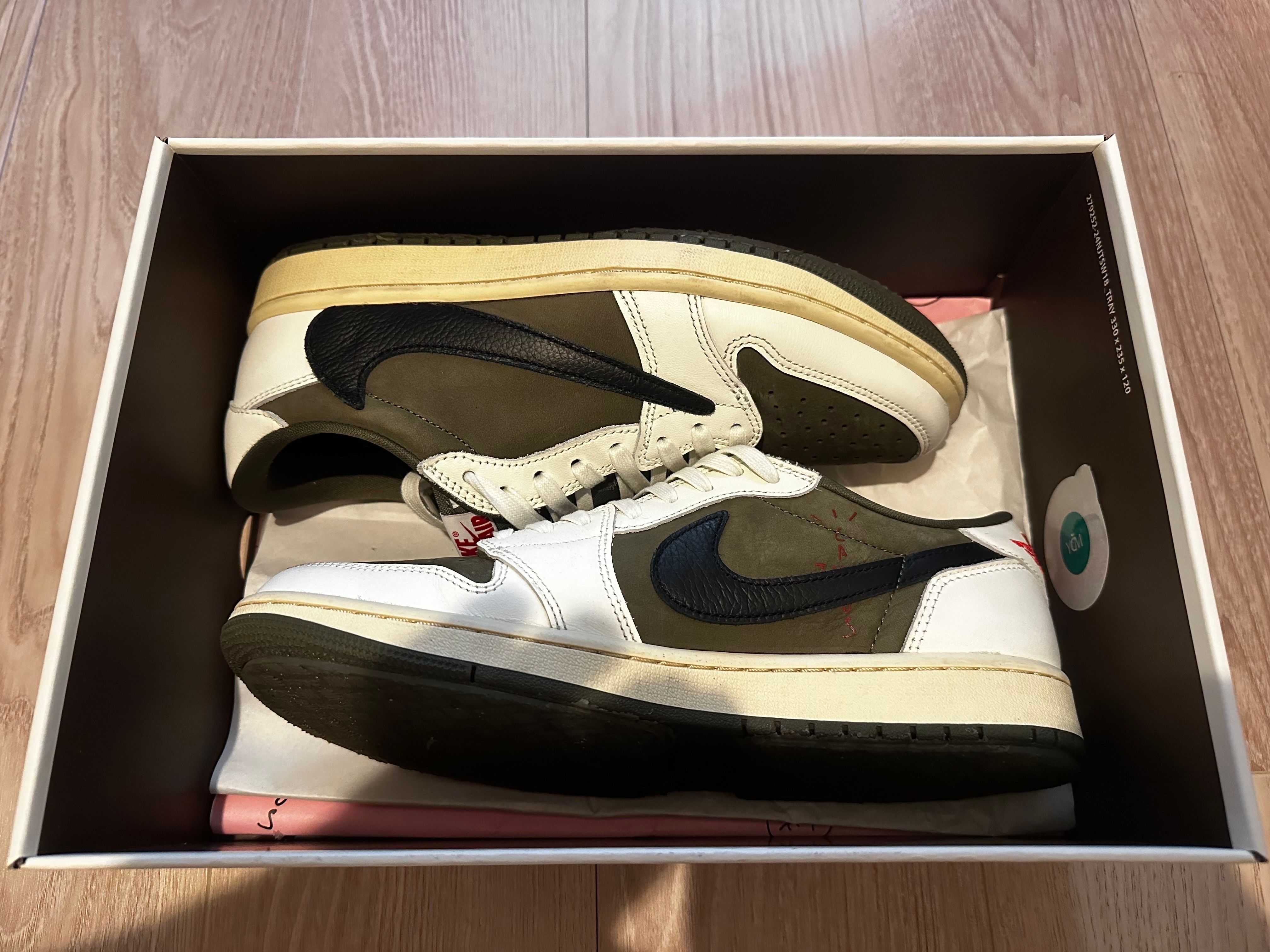 Travis Scott × Nike Air Jordan 1 Low OG SP "Reverse Olive"