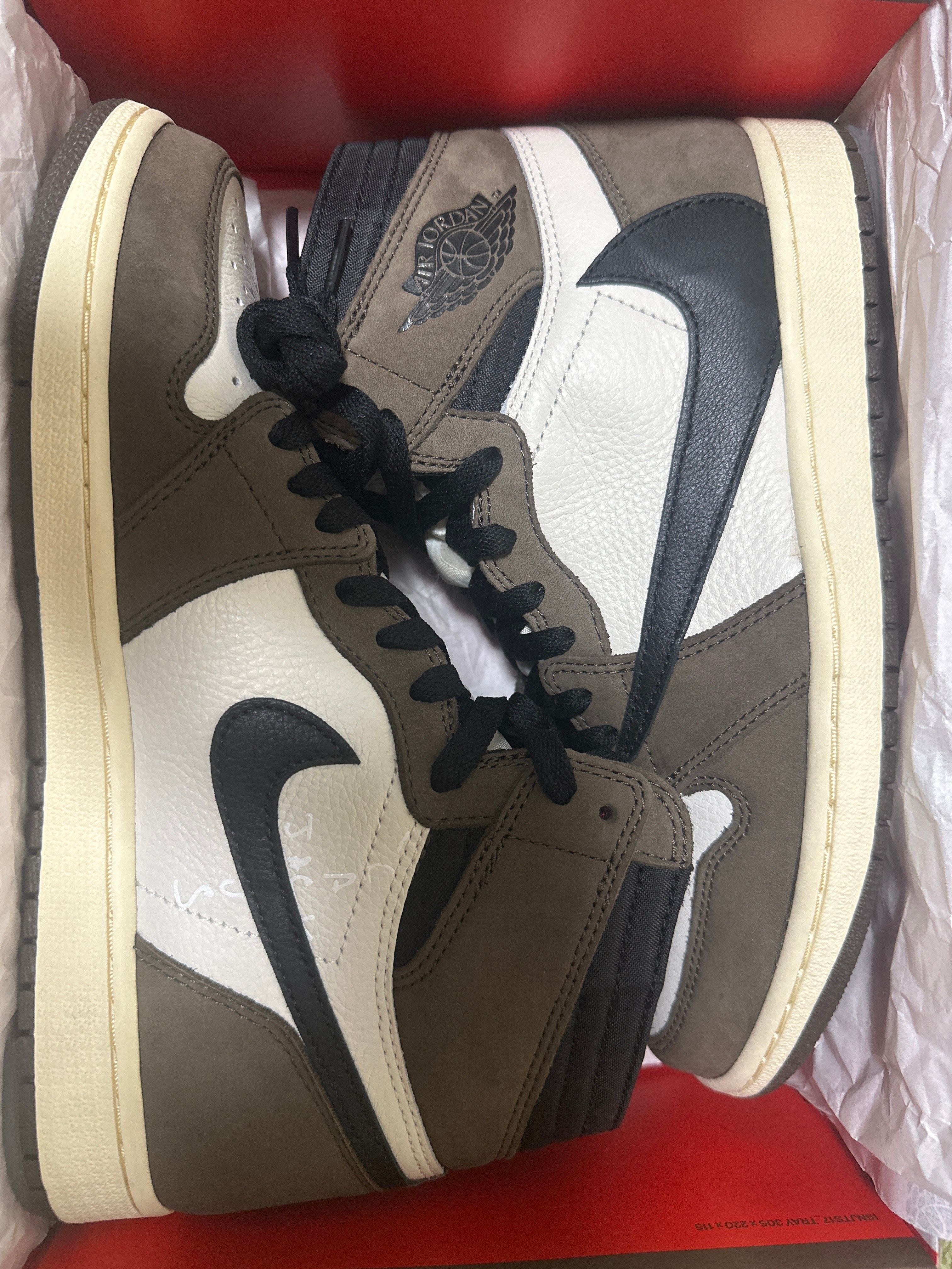 Travis Scott × Nike Air Jordan 1 Retro High OG TS SP "Sail/Dark Mocha"