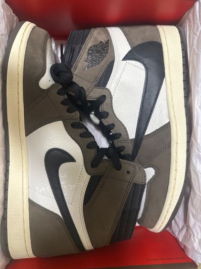 Travis Scott × Nike Air Jordan 1 Retro High OG TS SP "Sail/Dark Mocha"