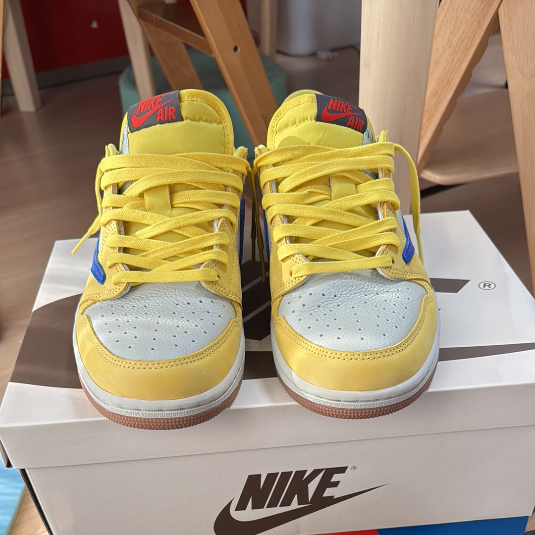 Travis Scott × Nike Women's Air Jordan 1 Retro Low OG "Canary"