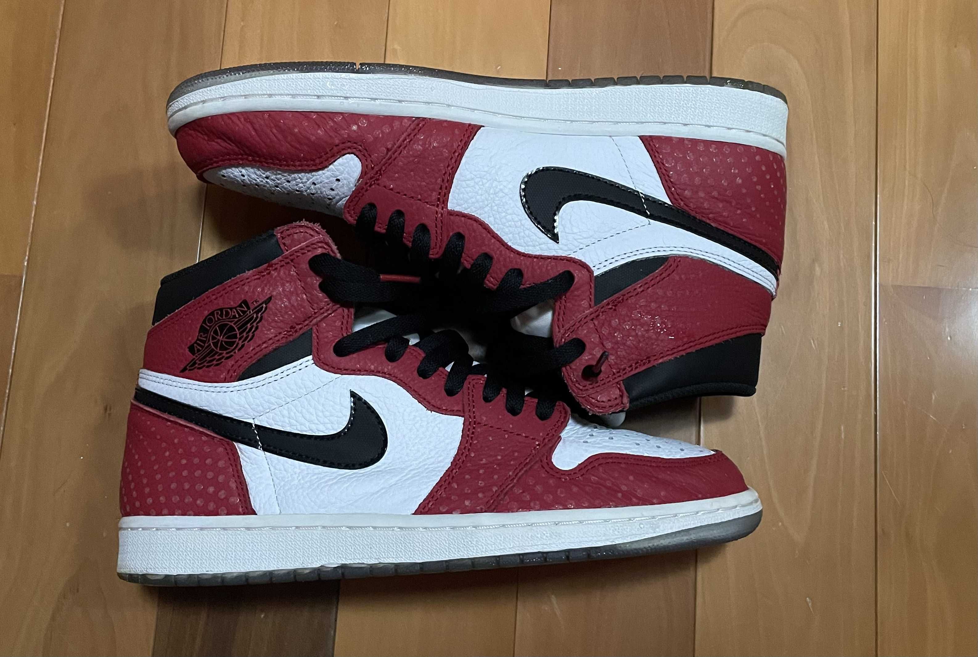 Spiderman × Nike Air Jordan 1 Origin Story "Gym Red/White/Photo Blue/Black"