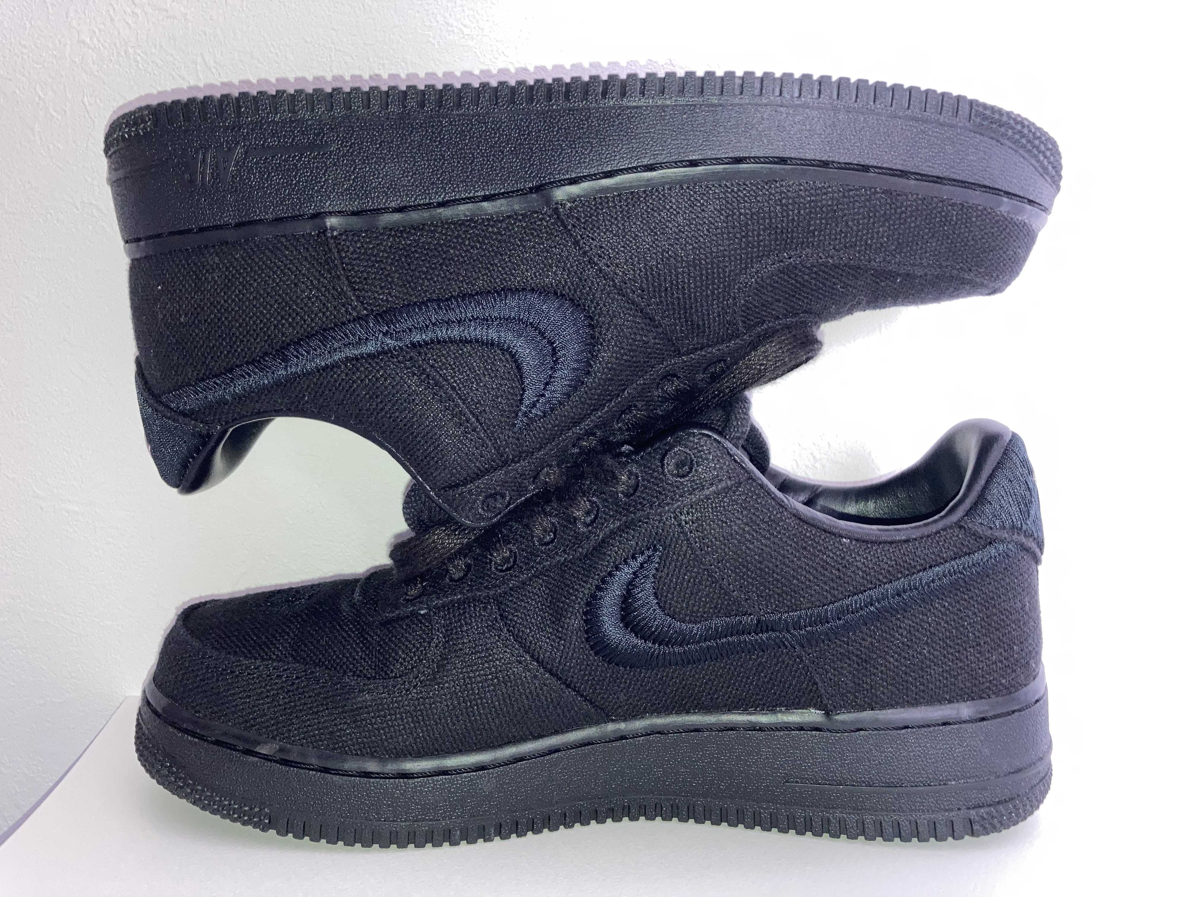 Stussy × Nike Air Force 1 Low "Triple Black"