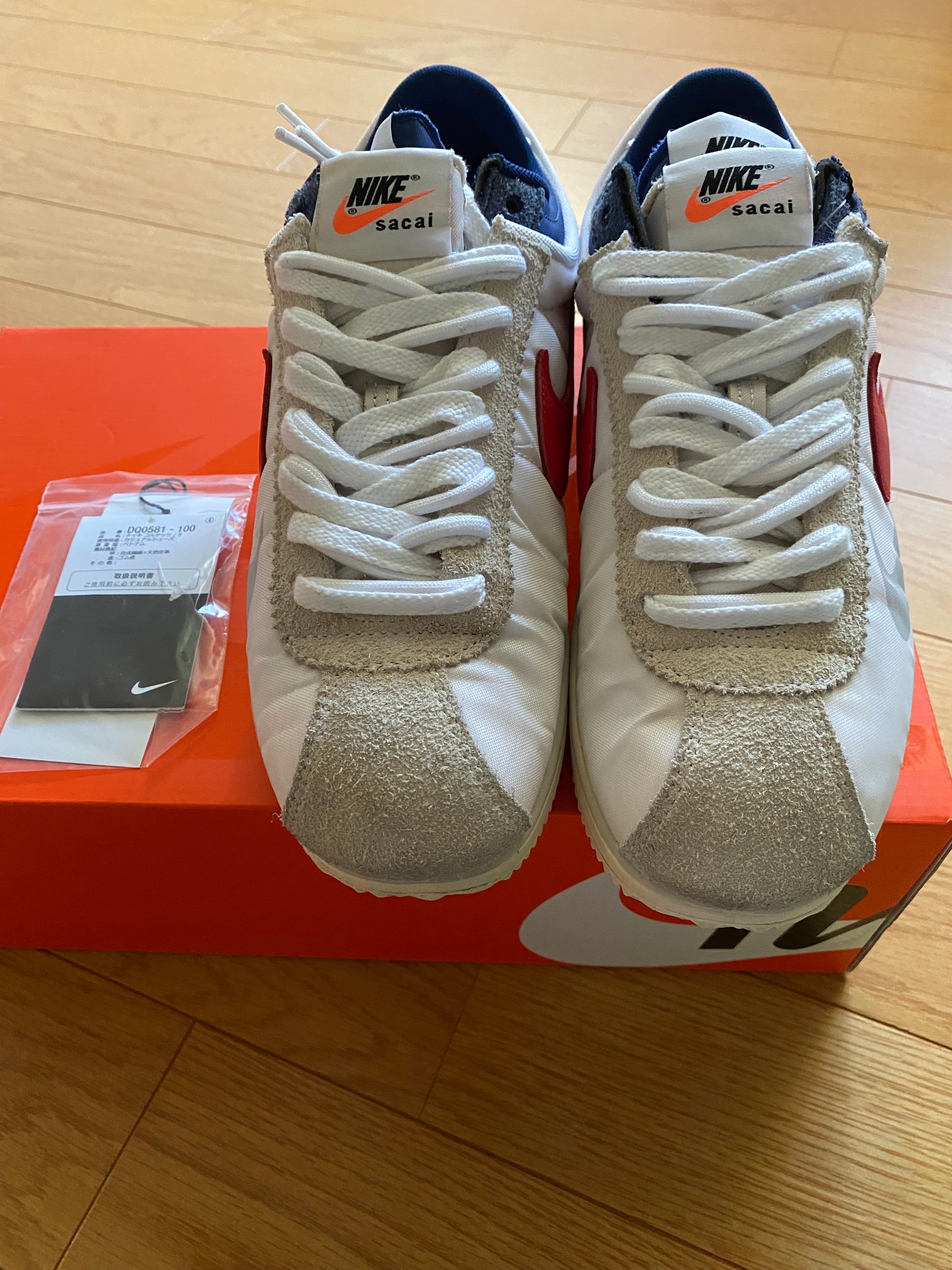 sacai × Nike Zoom Cortez "White and University Red"