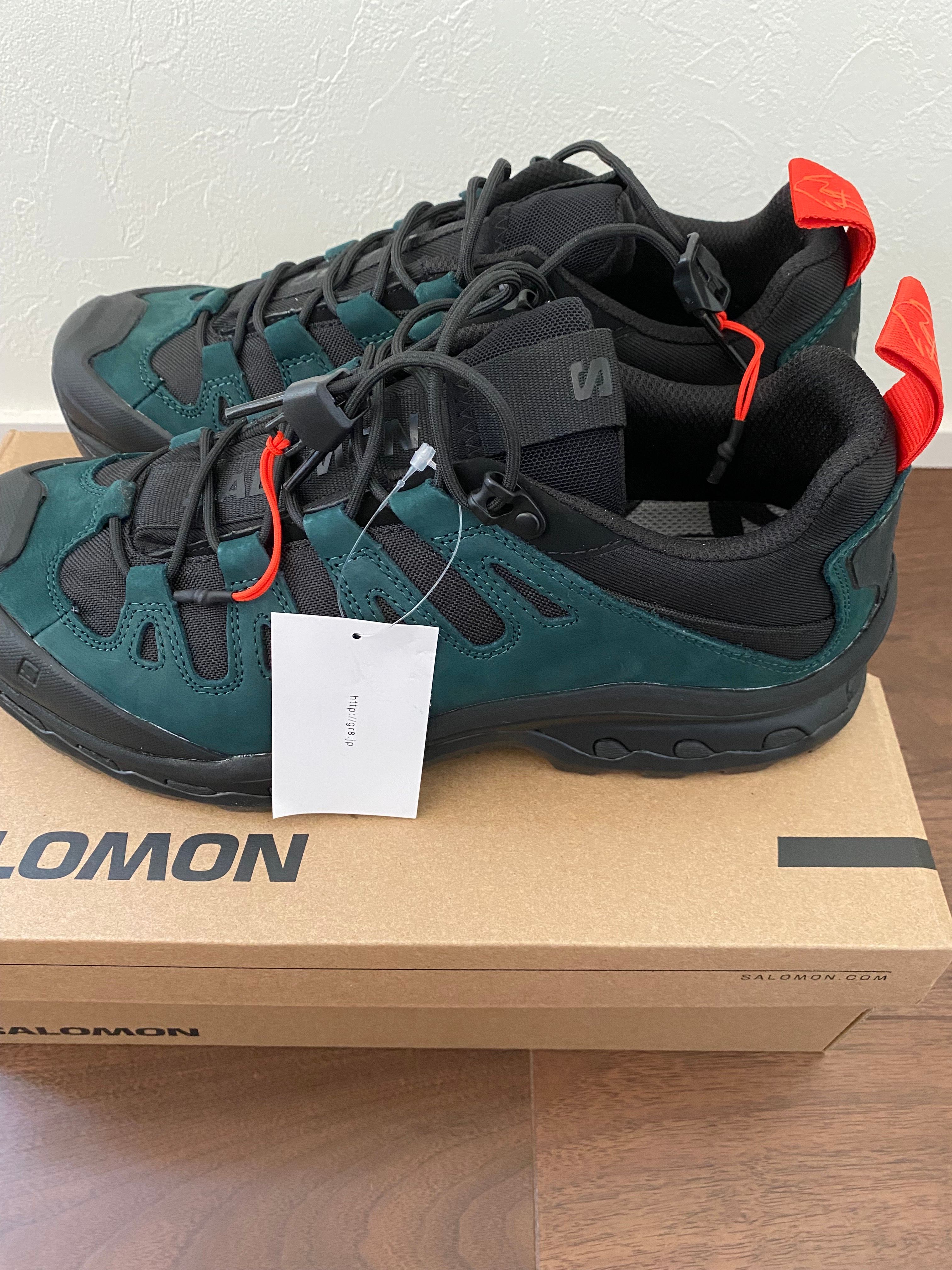 GR10K × Salomon Quest Low 2 "Black/Ponderosa Pine/Flame Scarlet"