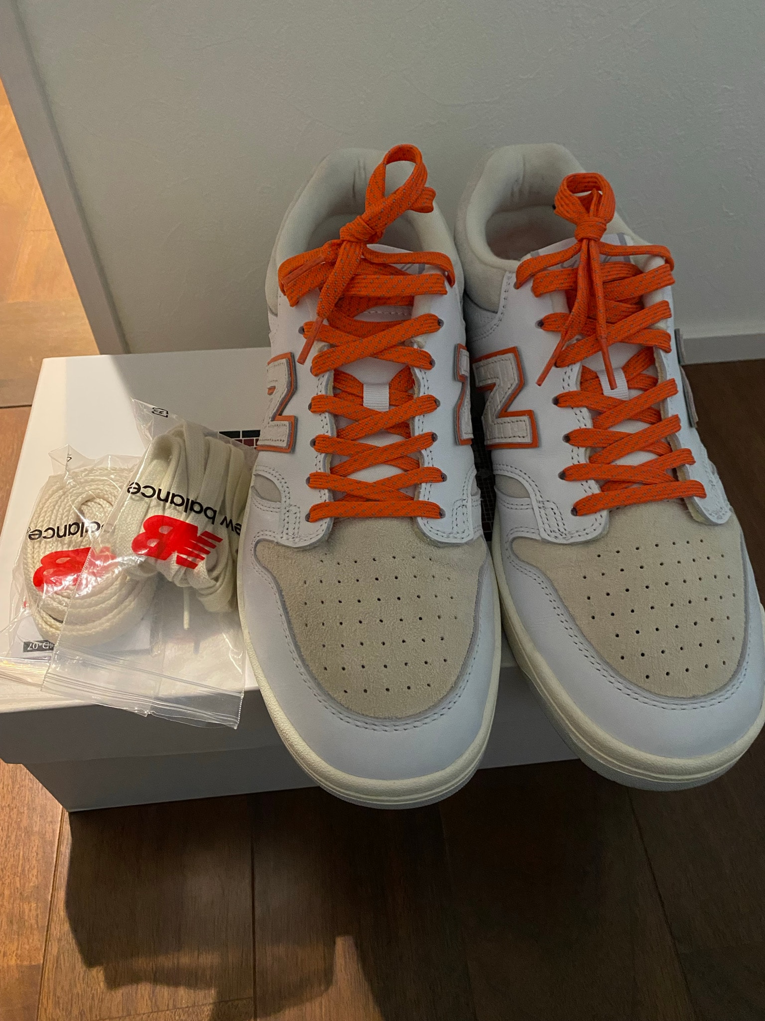 KITH × New Balance Numeric 480 Madison Square Garden "White Orange"