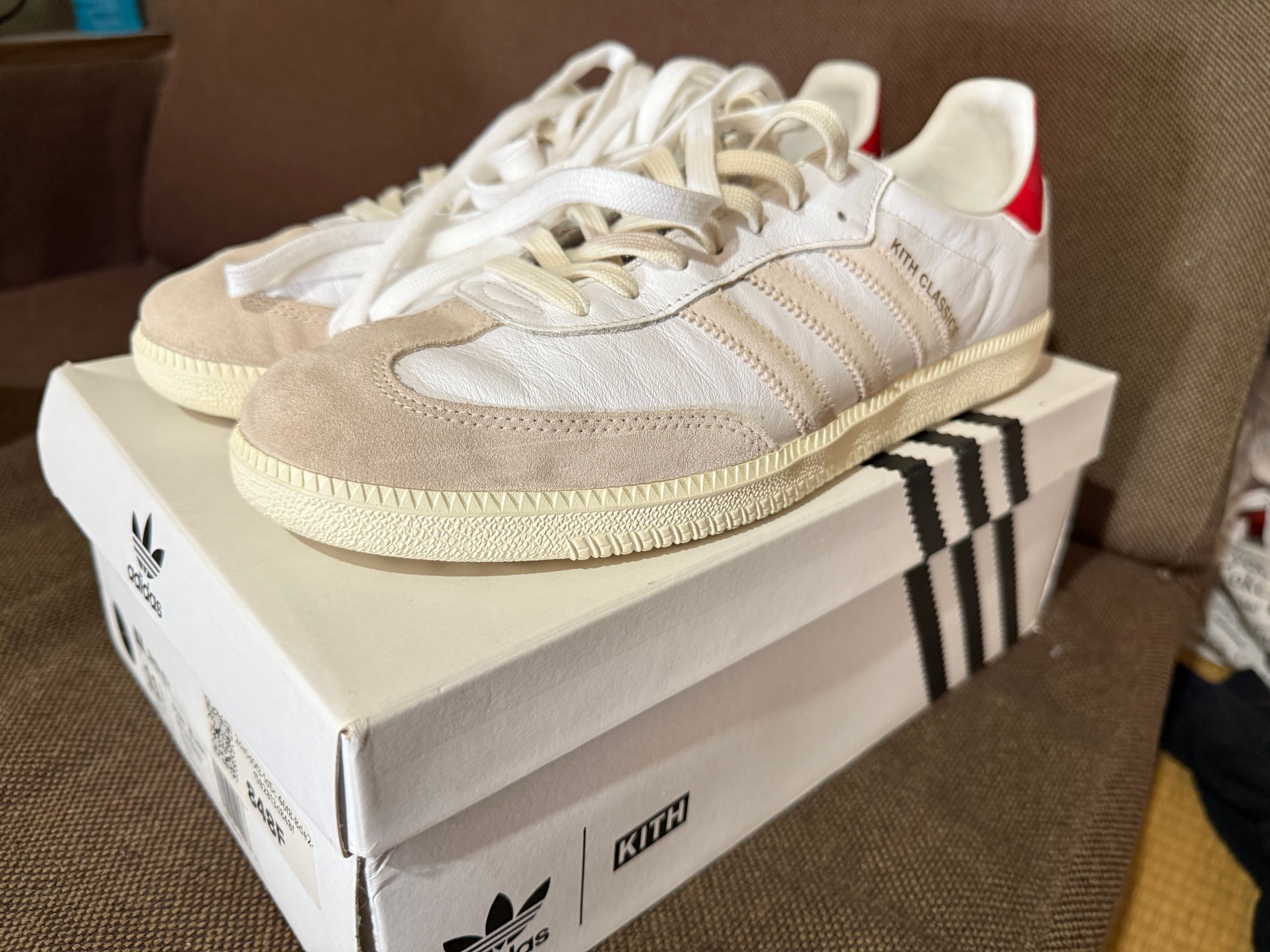 KITH × adidas Samba "White/Red"