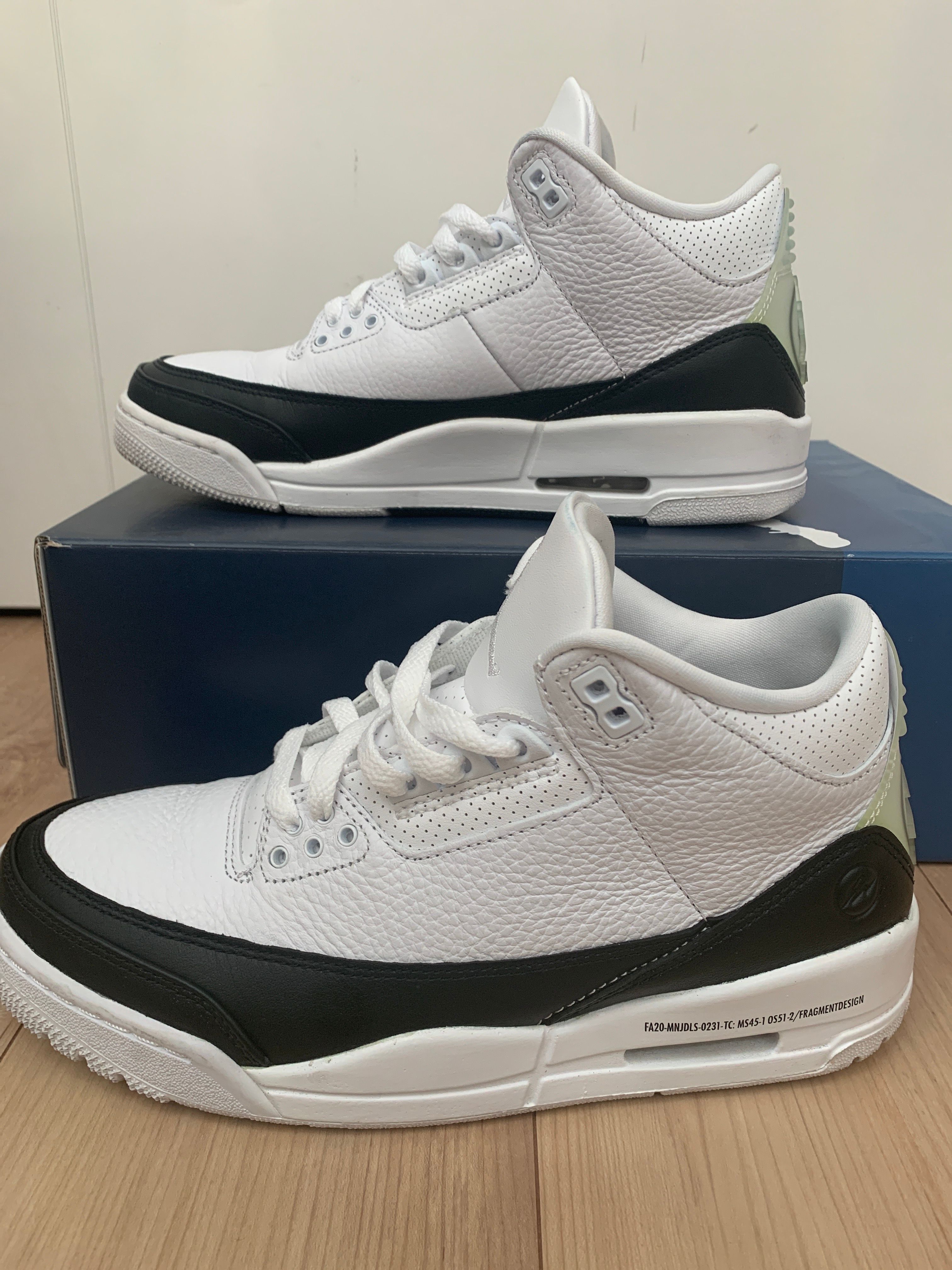 Fragment × Nike Air Jordan 3 "White/Black"