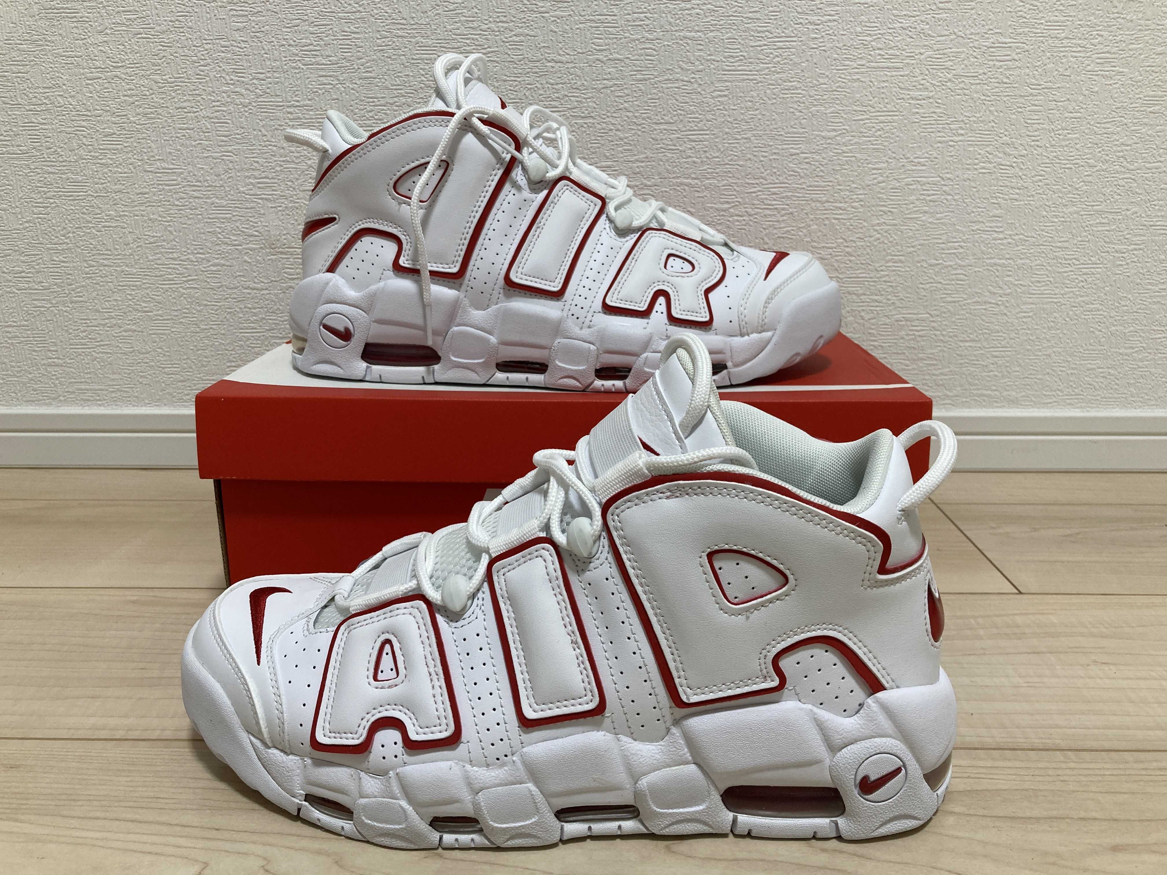 NIKE AIR MORE UPTEMPO "WHITE/VARSITY RED" (2021)