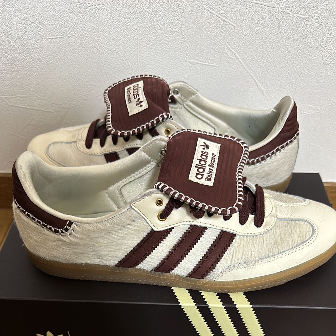 Wales Bonner × adidas Samba Pony Tonal Low "Cream White/Mystery Brown"