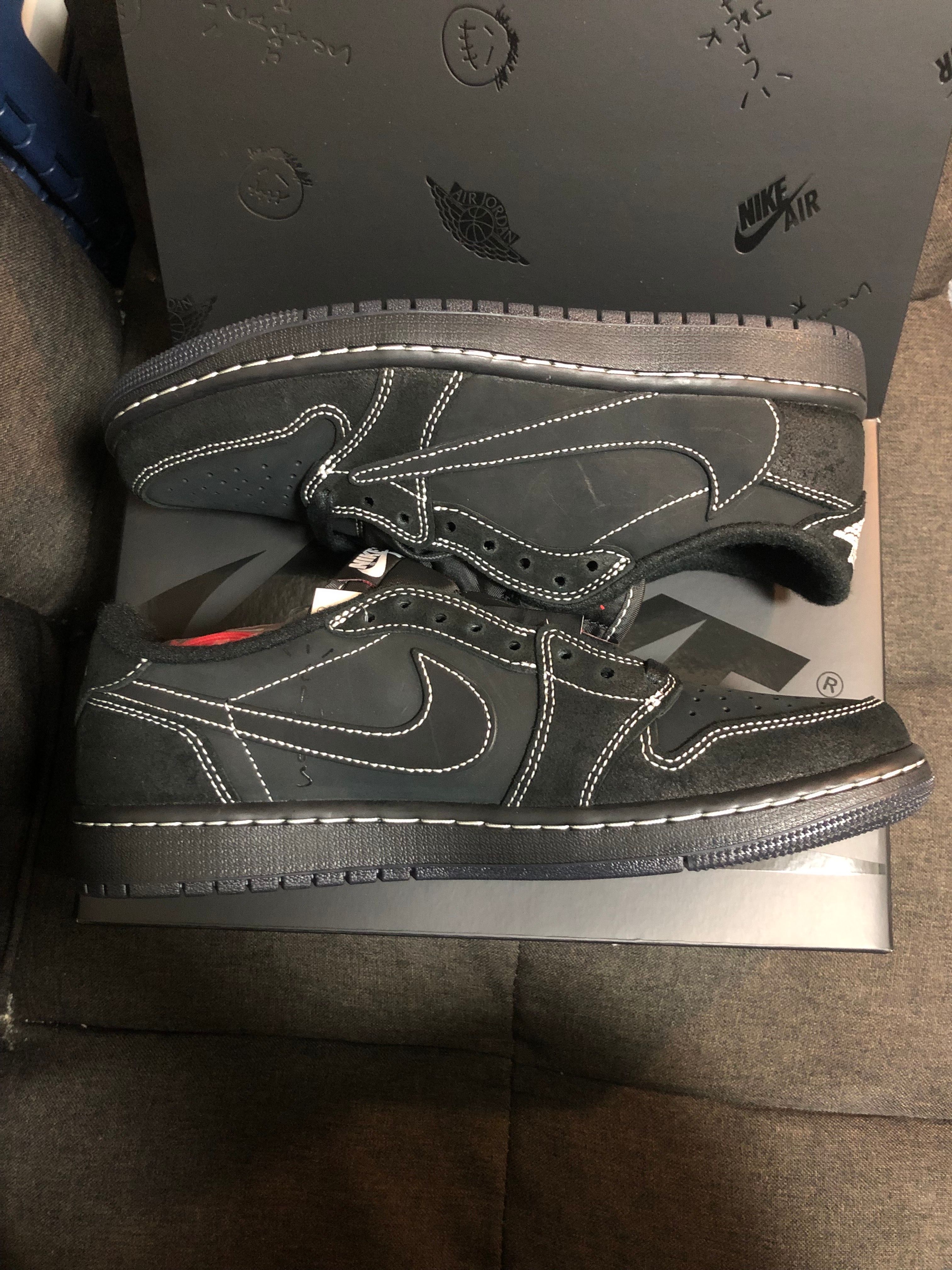 Travis Scott × Nike Air Jordan 1 Low OG SP "Black Phantom"