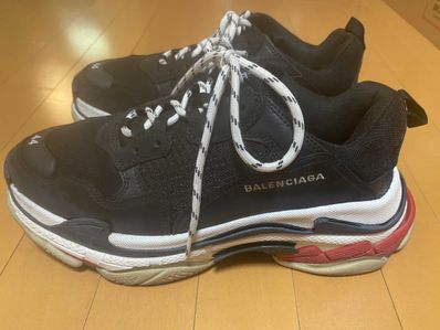 BALENCIAGA Triple S "Black/Red"