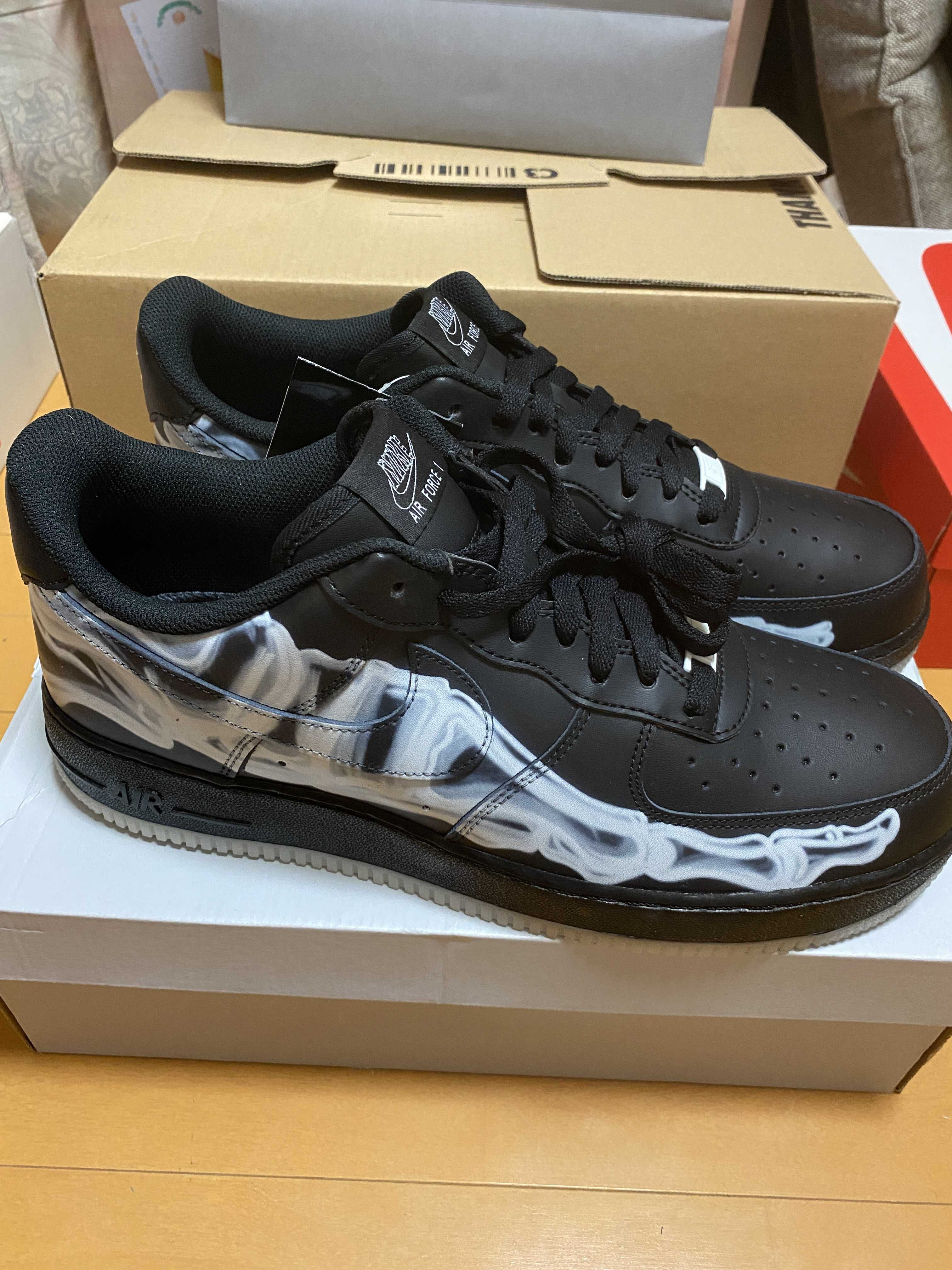 Nike Air Force 1 Low "Black Skeleton"