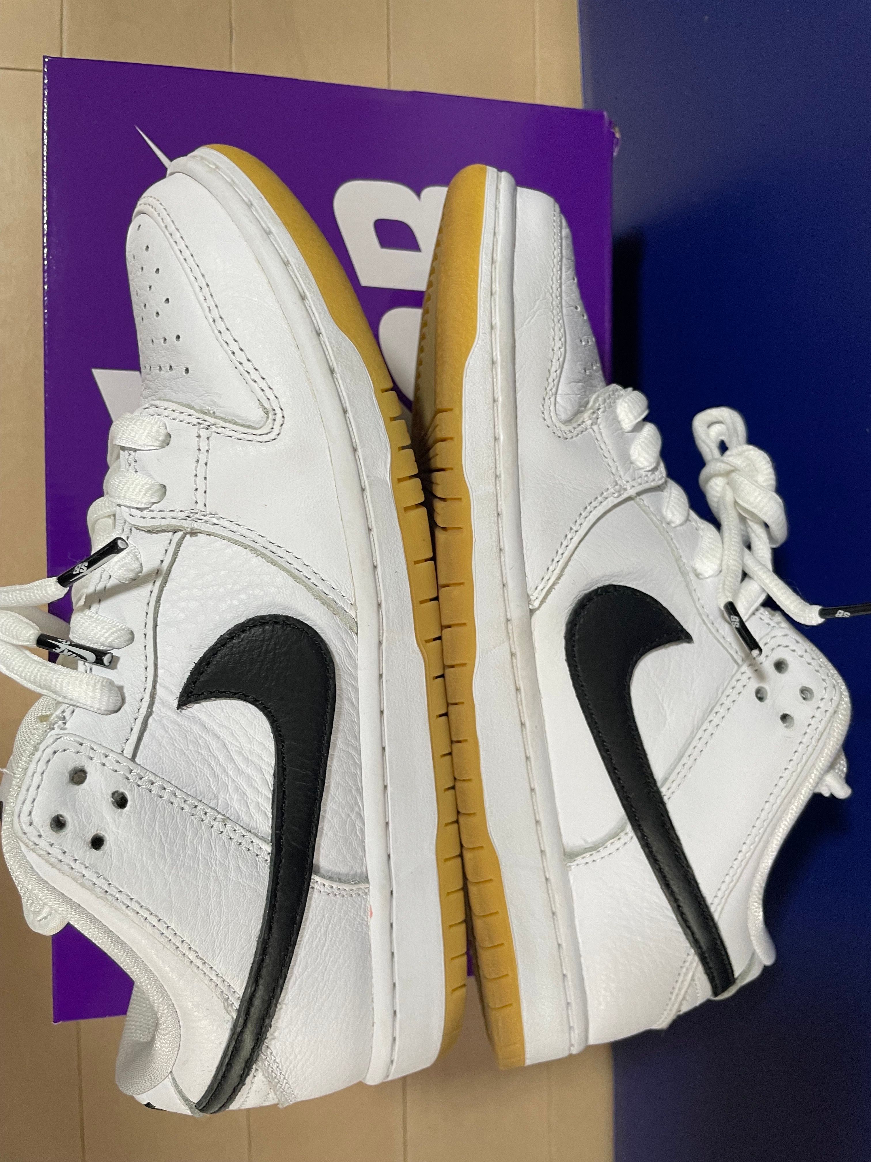 Nike SB Dunk Low Pro "White/Black-White-Gum Light Brown"