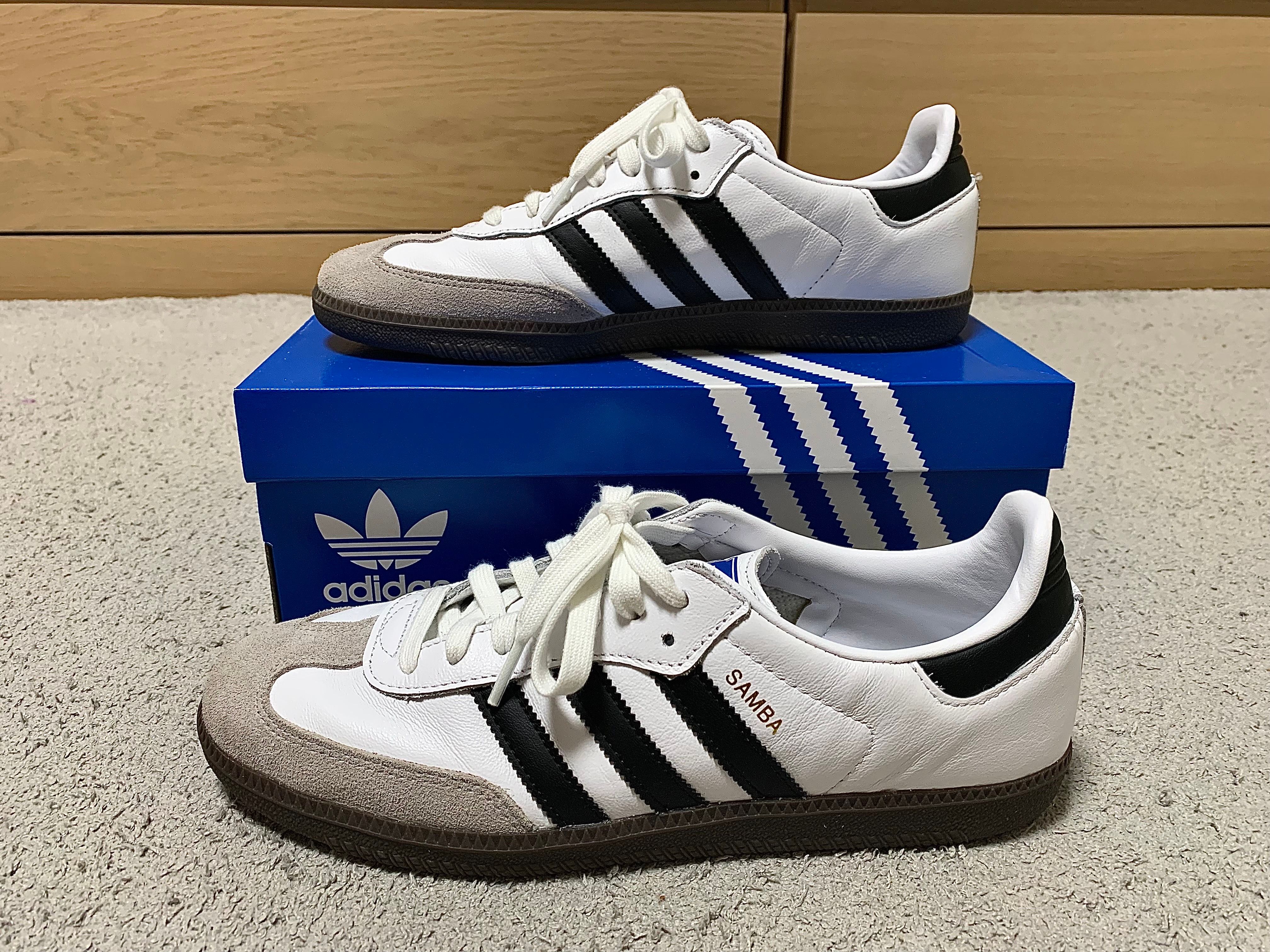 adidas Samba OG "Cloud White/Core Black/Clear Granite"