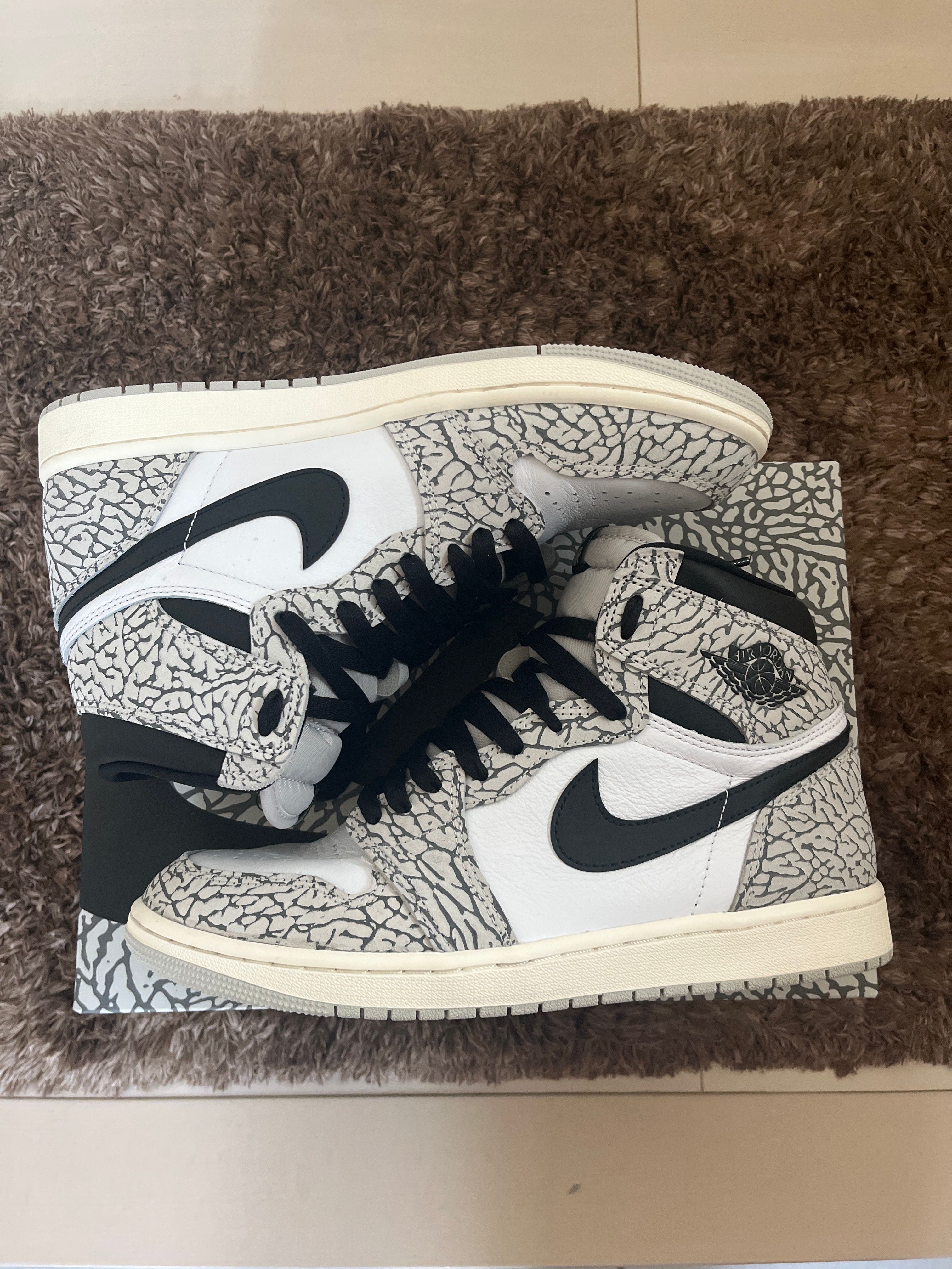 Nike Air Jordan 1 High OG "White Cement/Safari"