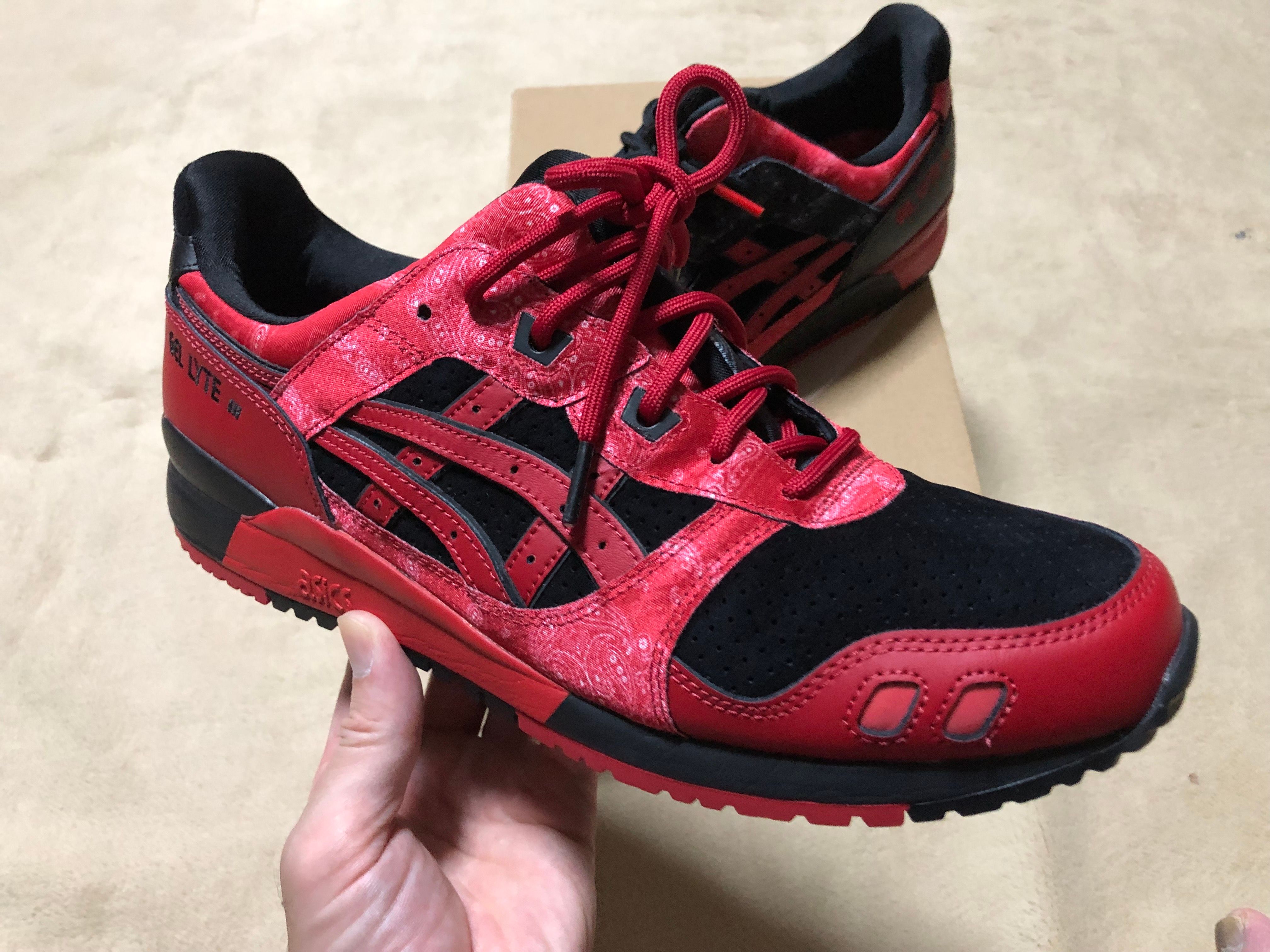 Red Spider × Asics Gel-Lyte 3 "Red/Black"