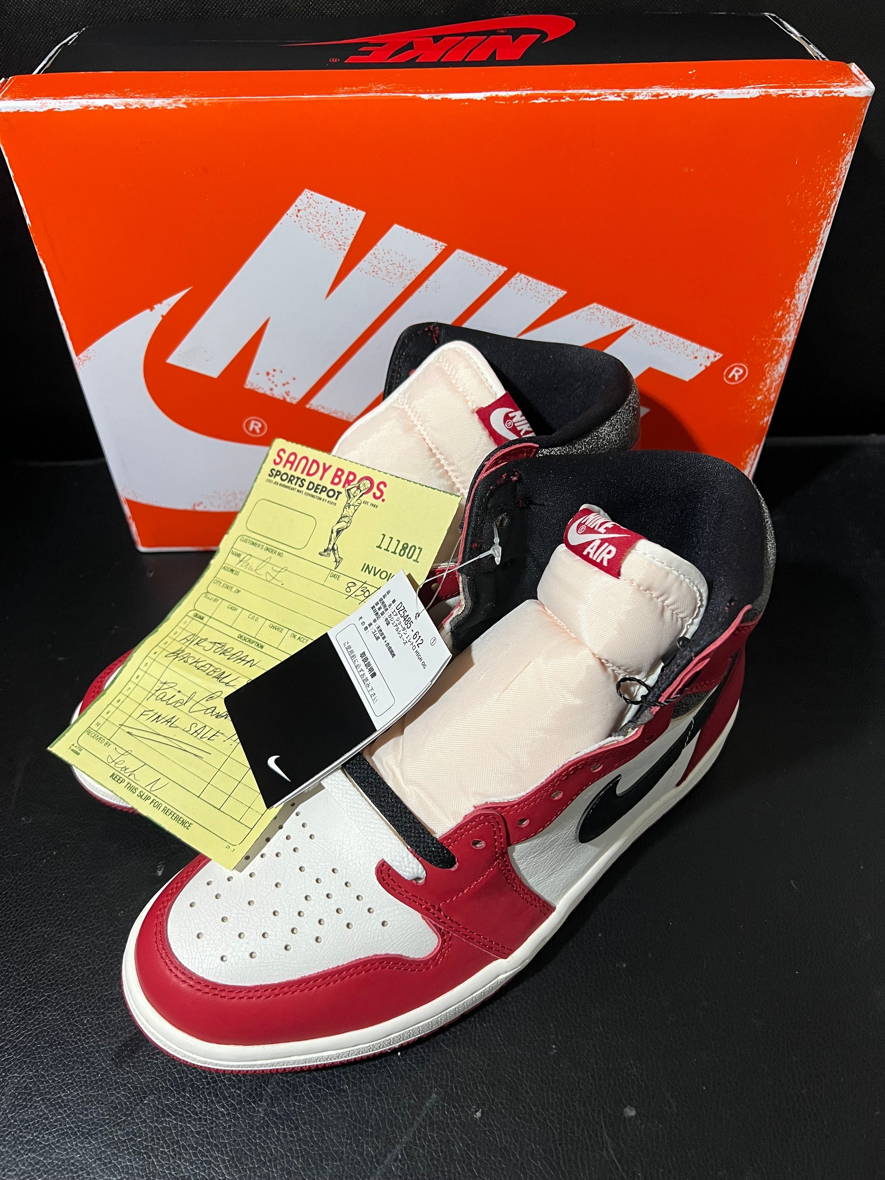 Nike Air Jordan 1 High OG "Lost & Found/Chicago"