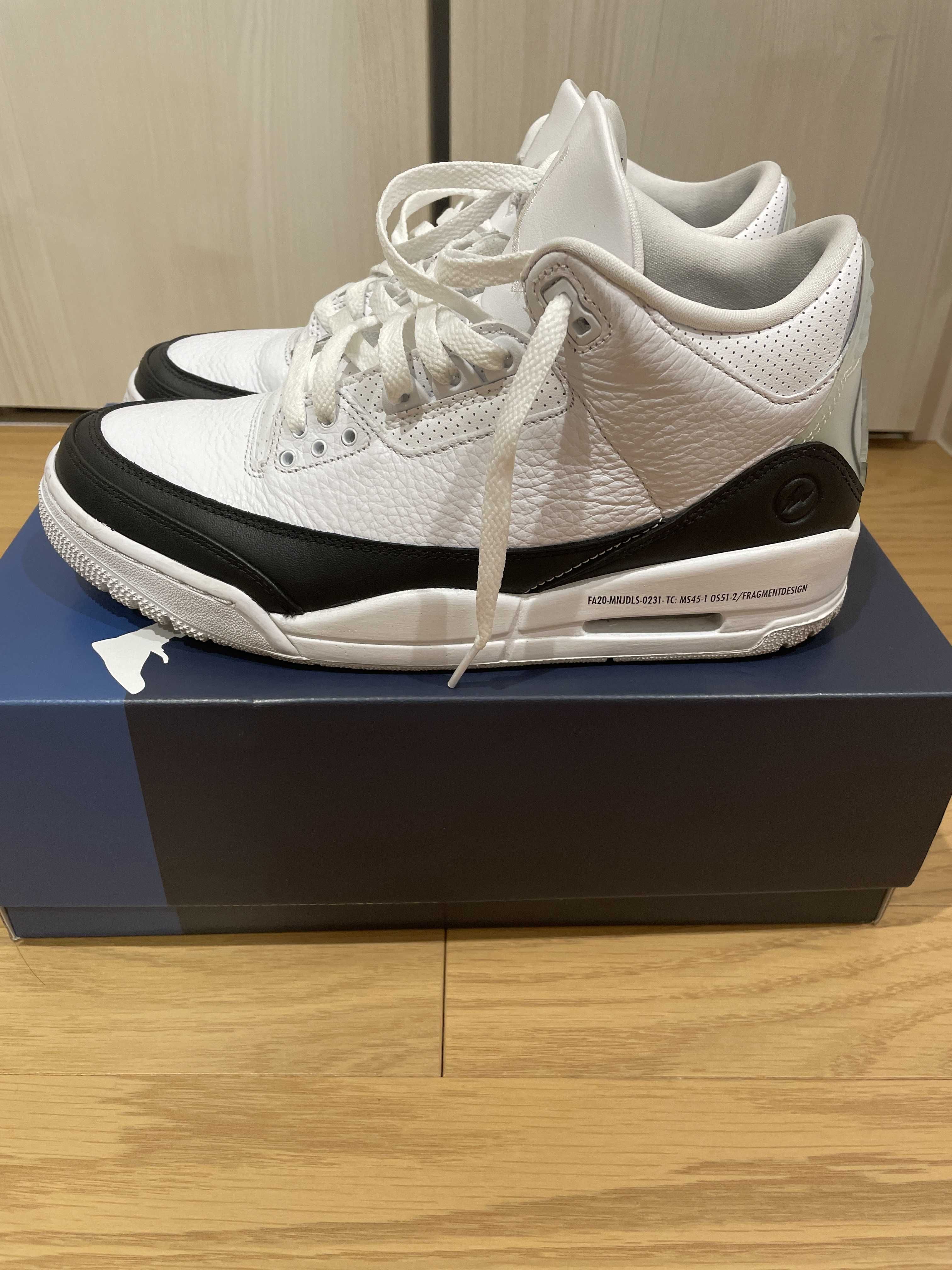 Fragment × Nike Air Jordan 3 "White/Black"