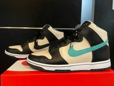 Nike Dunk High Retro EMB "Pearl White and Washed Teal"