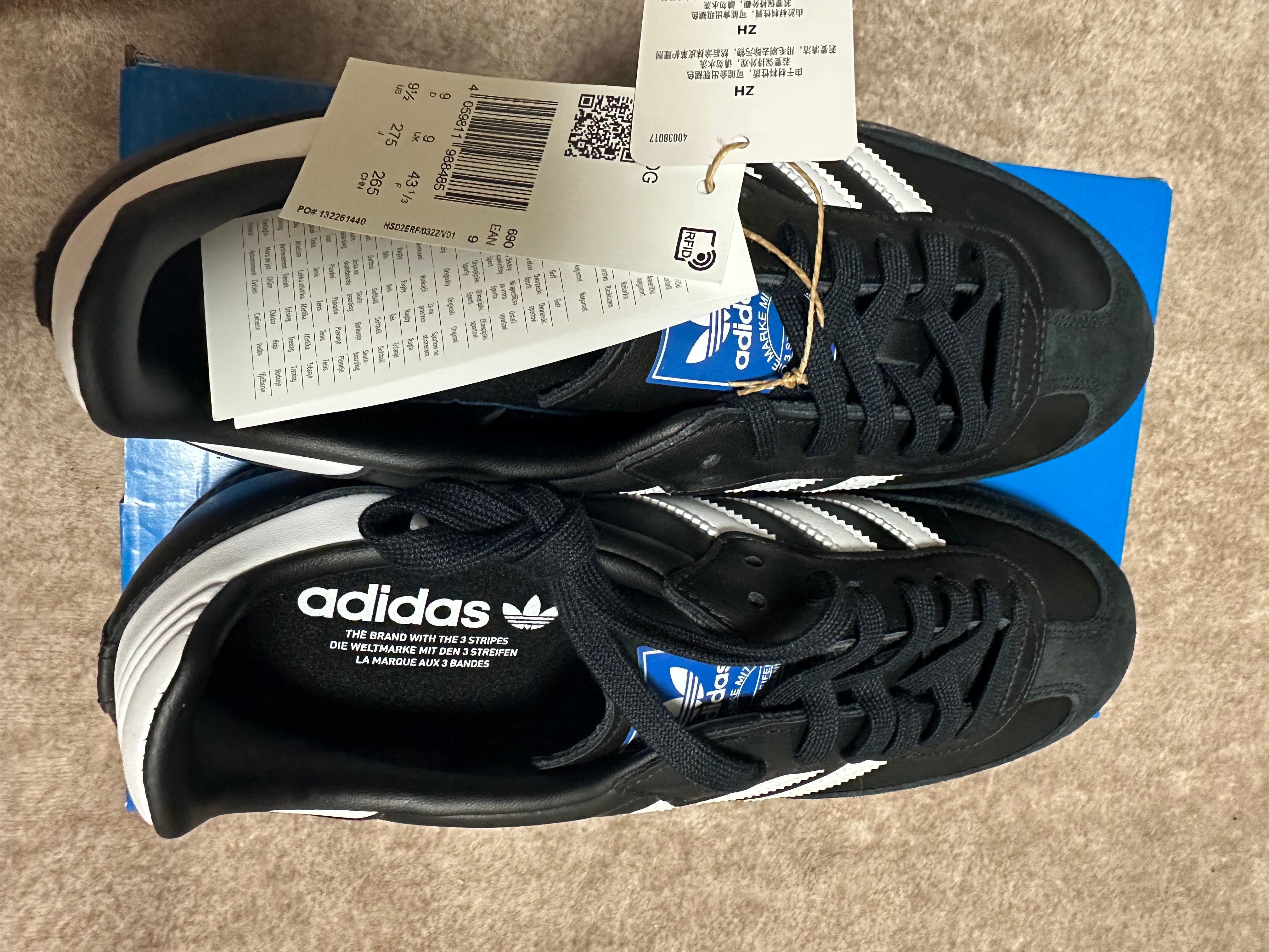 adidas Samba OG "Core Black/Cloud White/Gum"