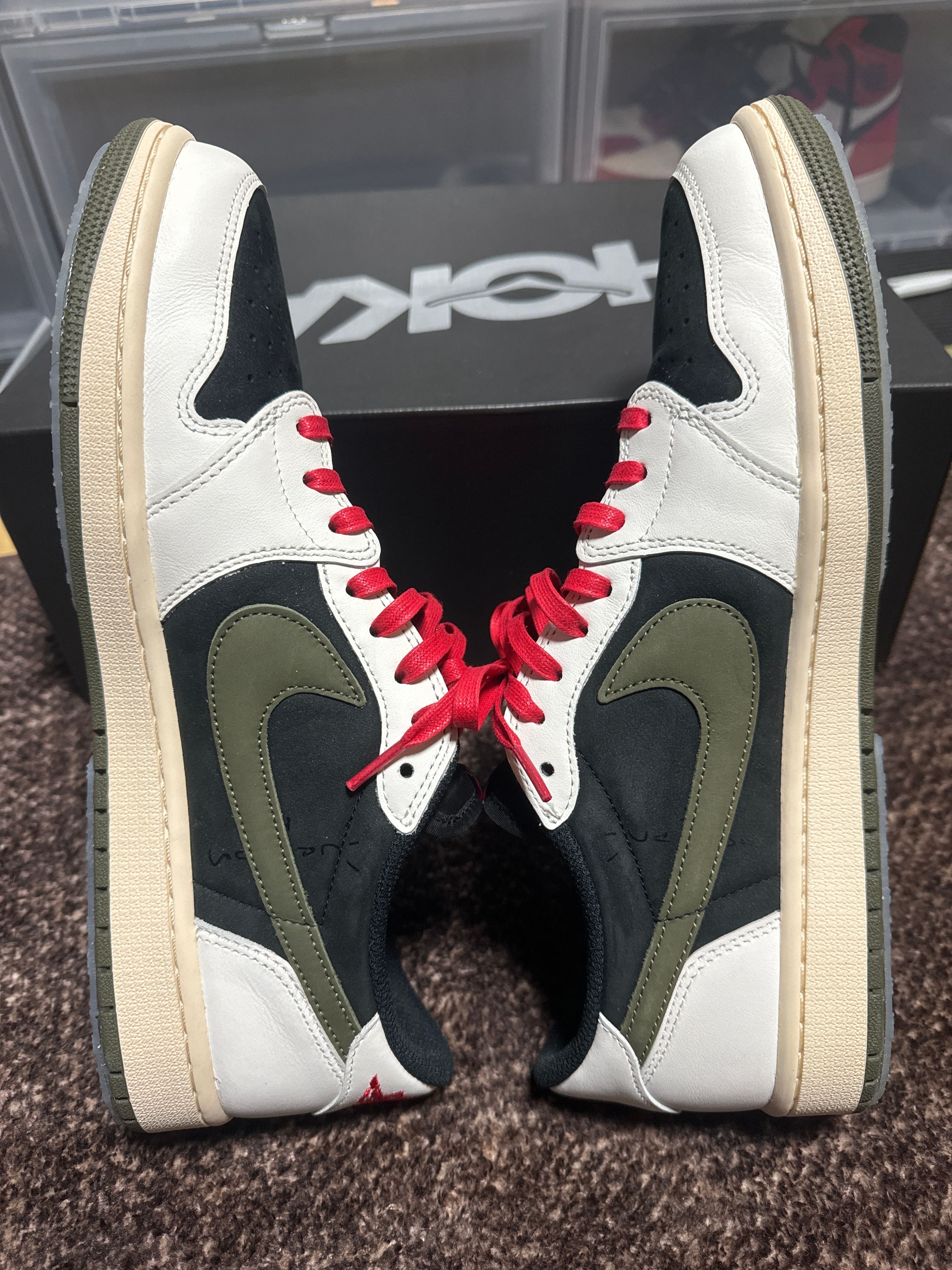 Travis Scott × Nike Women's Air Jordan 1 Low OG "Medium Olive"