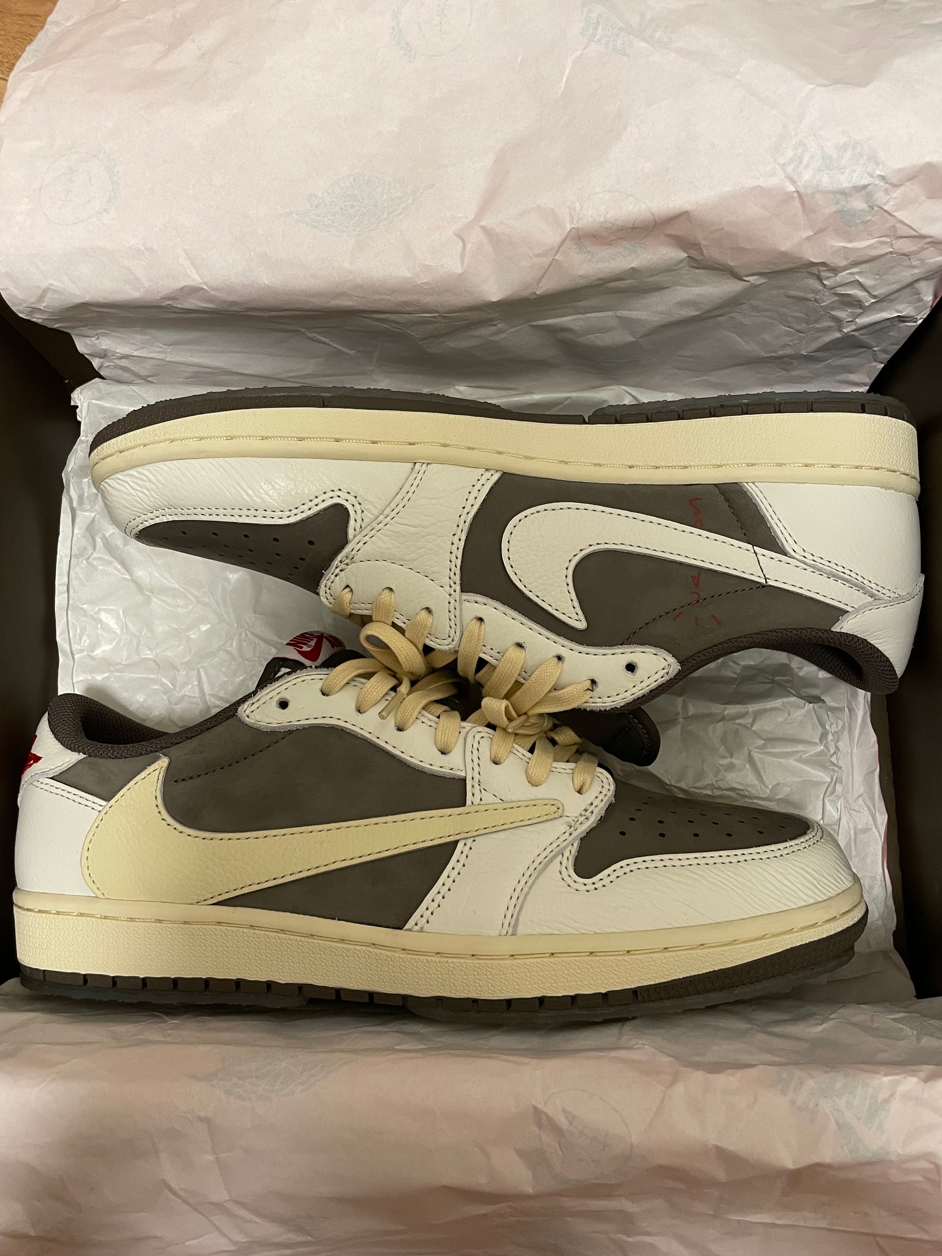 Travis Scott × Nike Air Jordan 1 Low OG SP "Reverse Mocha/Sail and Ridgerock"