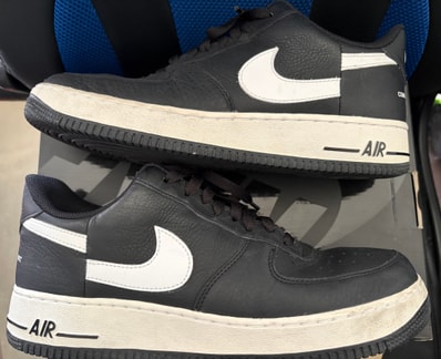 Supreme × COMME des GARCONS SHIRT × Nike Air Force 1 Low "Black/White" (2018)