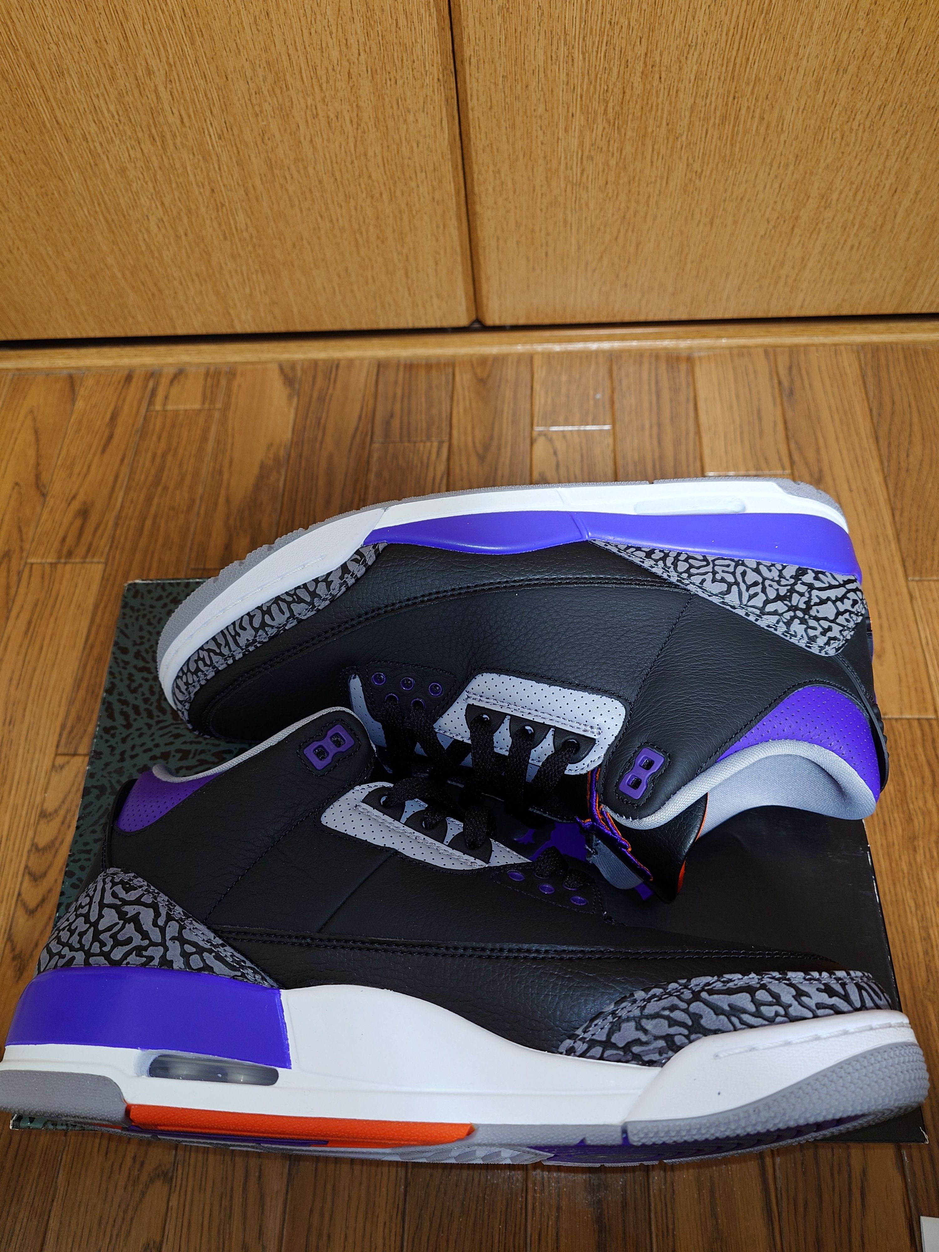 Nike Air Jordan 3 Retro "Black/Court Purple"