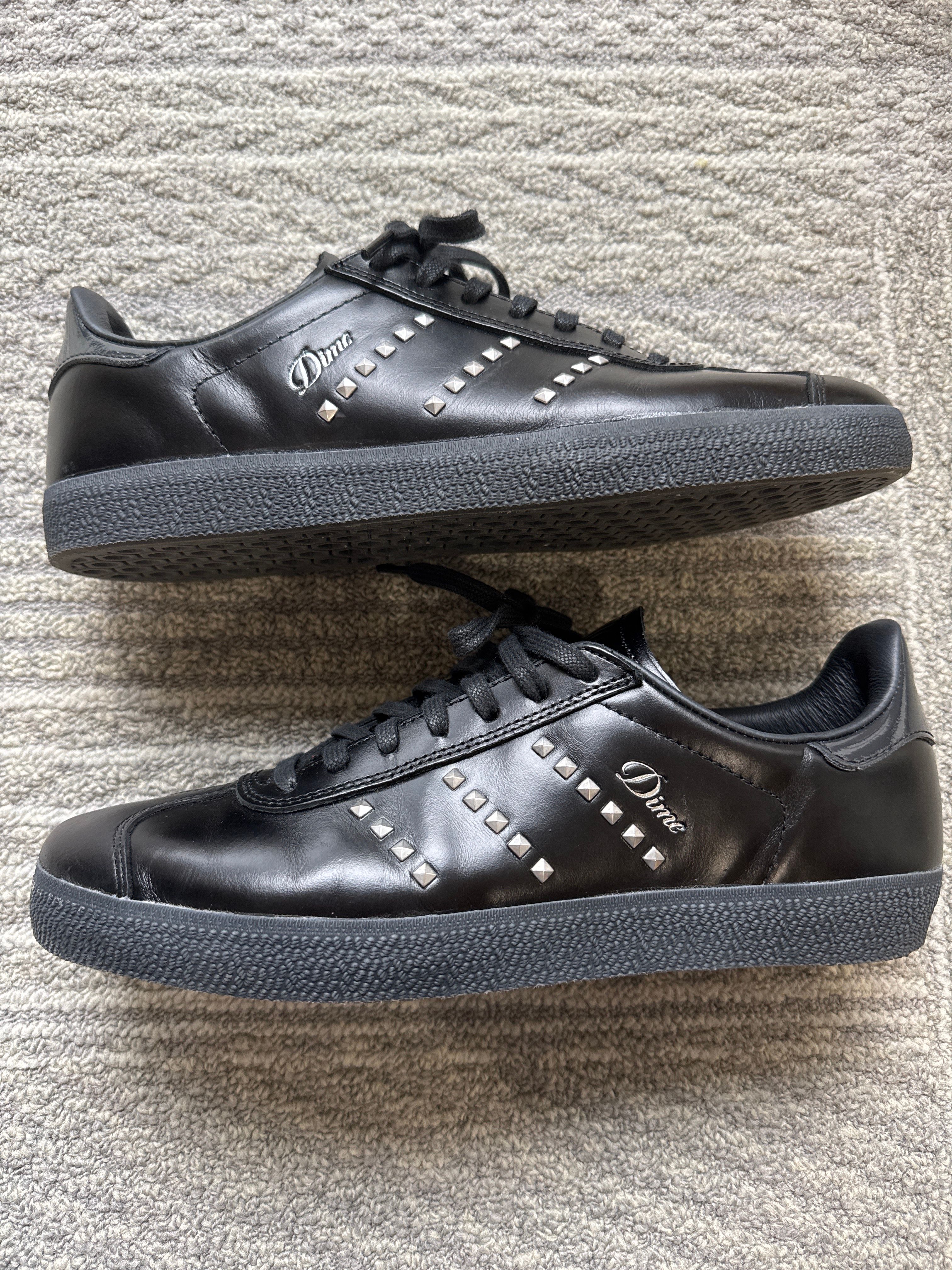 Dime × adidas Gazelle ADV "Core Black/Silver Metallic/Carbon"