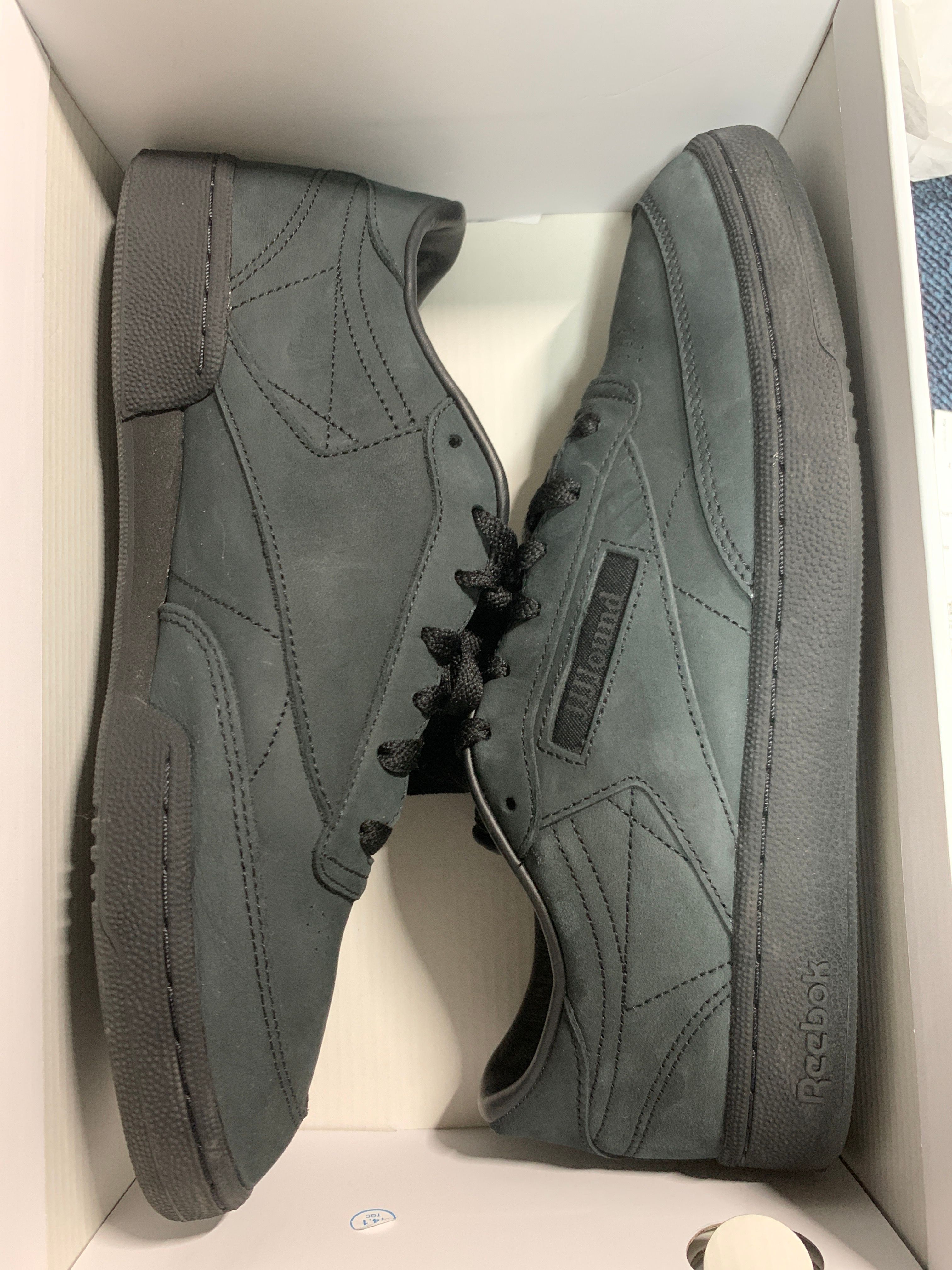 JJJJound × Reebok Club C Nubuk "Black"