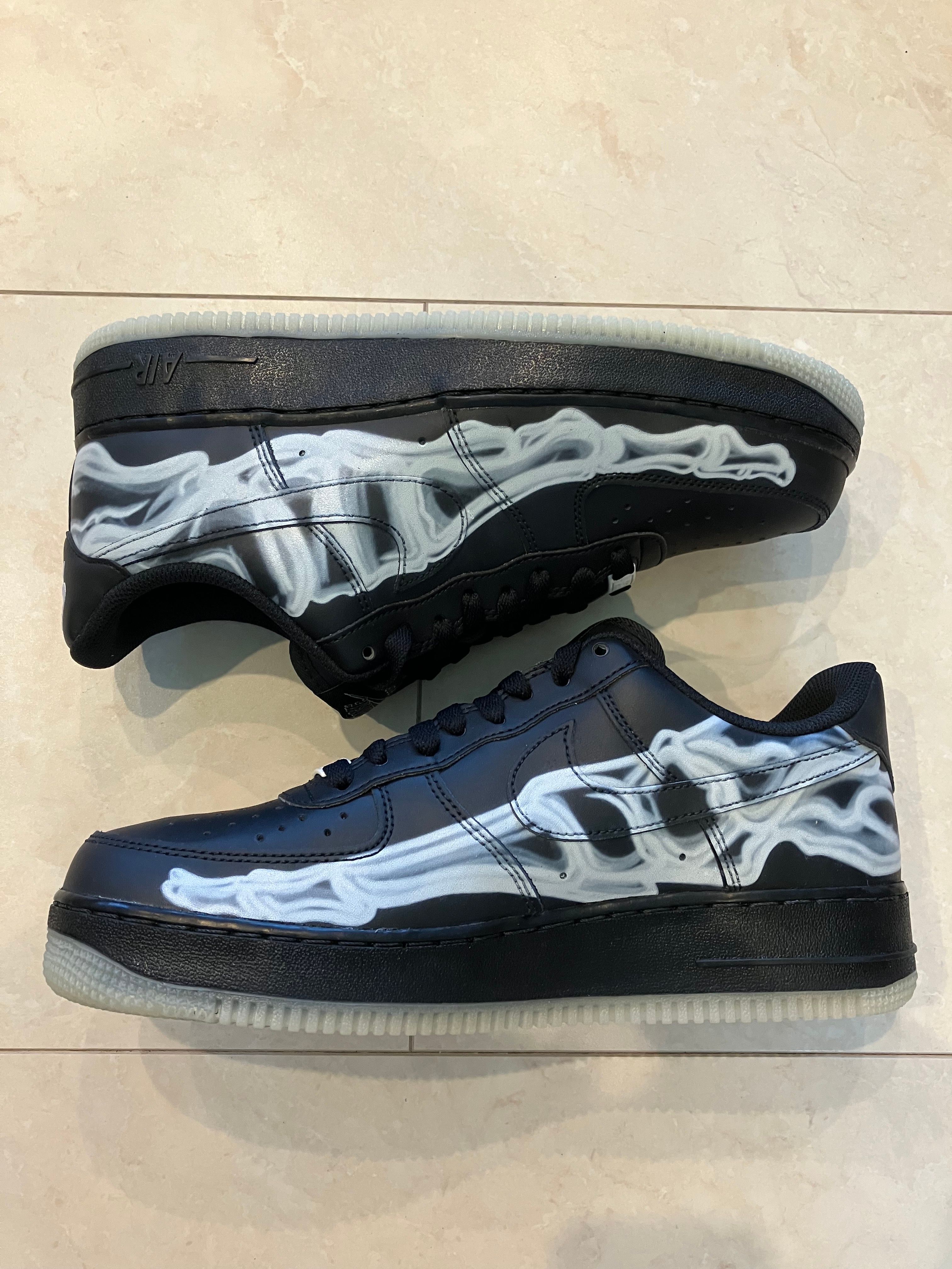 Nike Air Force 1 Low "Black Skeleton"